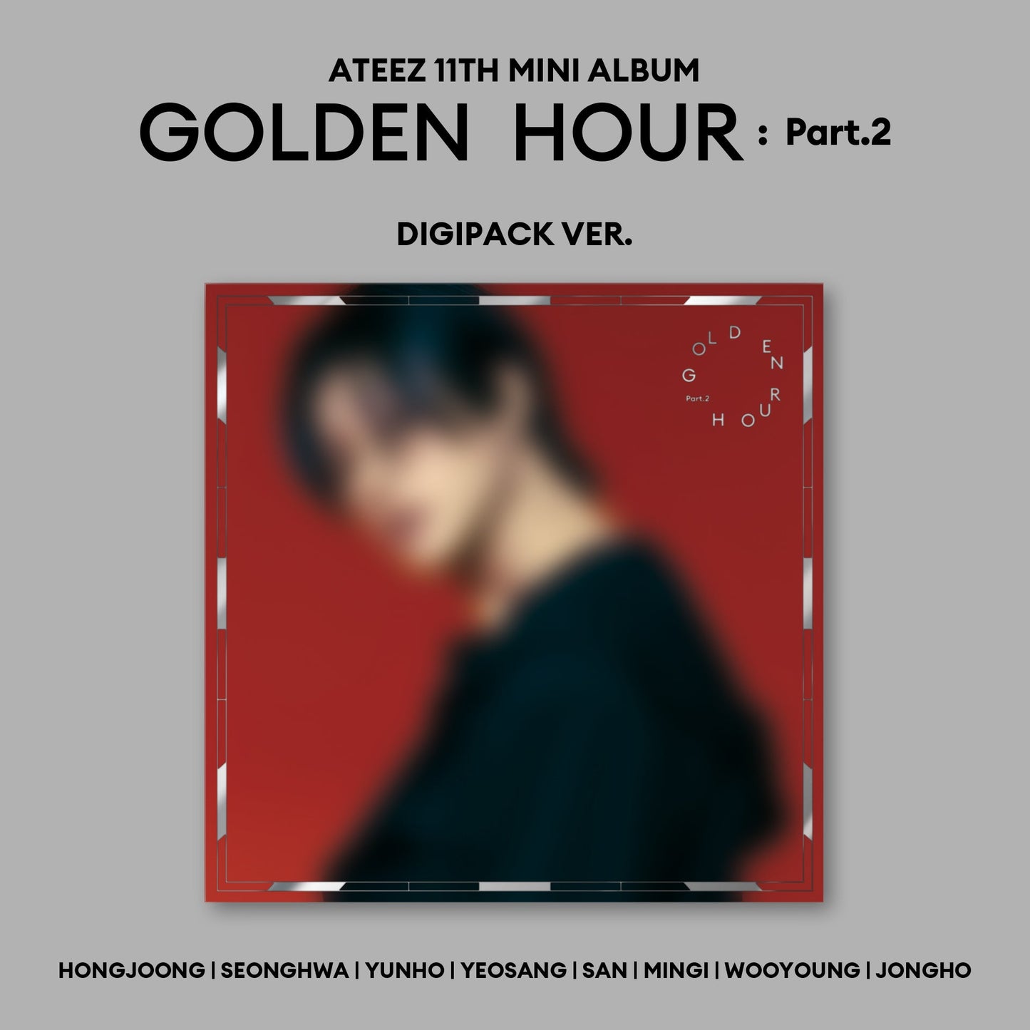 ATEEZ 11TH MINI ALBUM 'GOLDEN HOUR : PART.2' (DIGIPACK) WOOYOUNG VERSION COVER