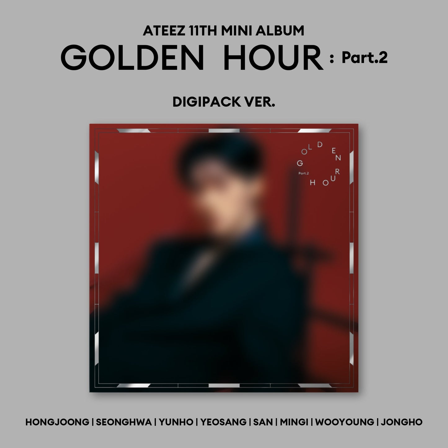 ATEEZ 11TH MINI ALBUM 'GOLDEN HOUR : PART.2' (DIGIPACK) SAN VERSION COVER