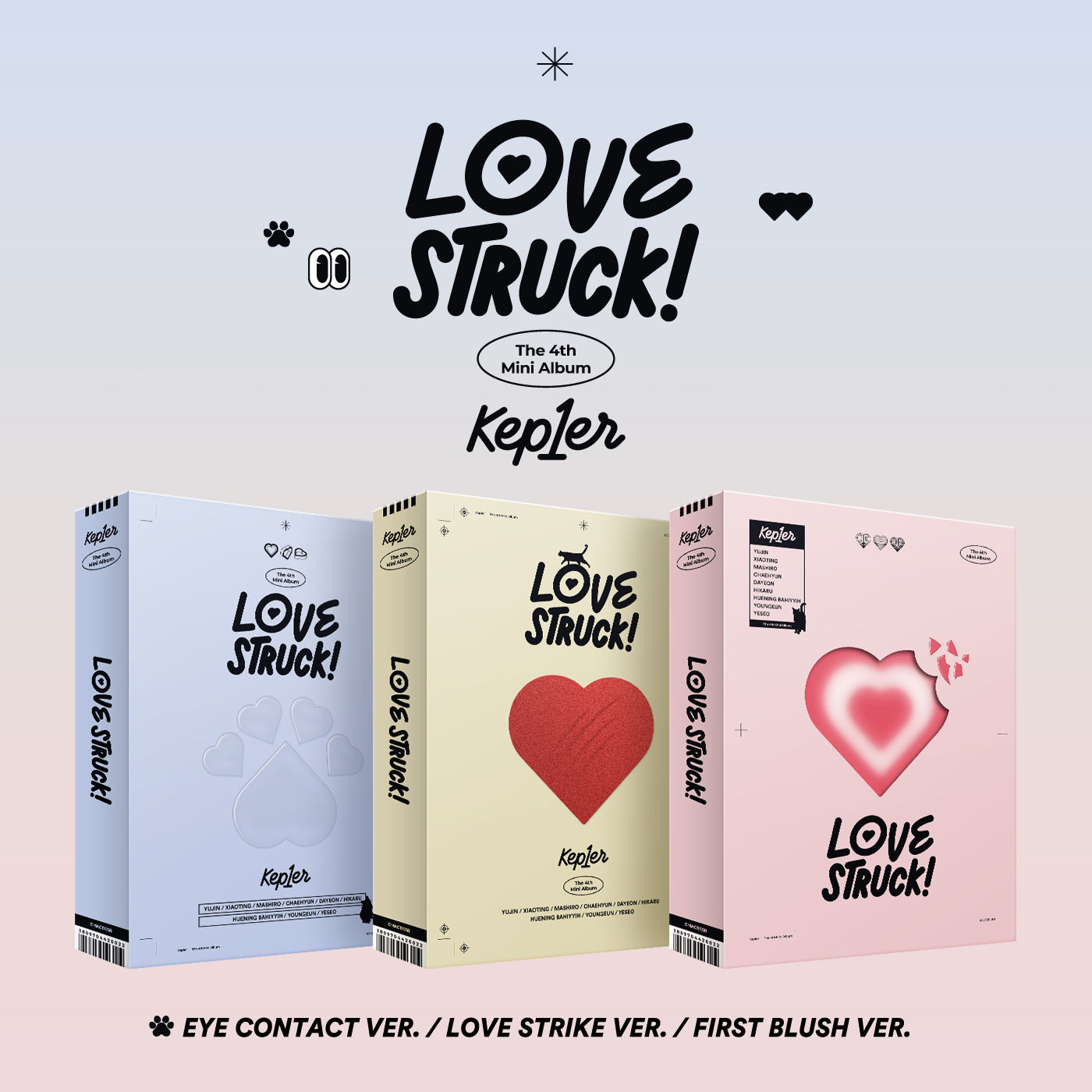 KEP1ER 4TH MINI ALBUM 'LOVESTRUCK!' SET COVER