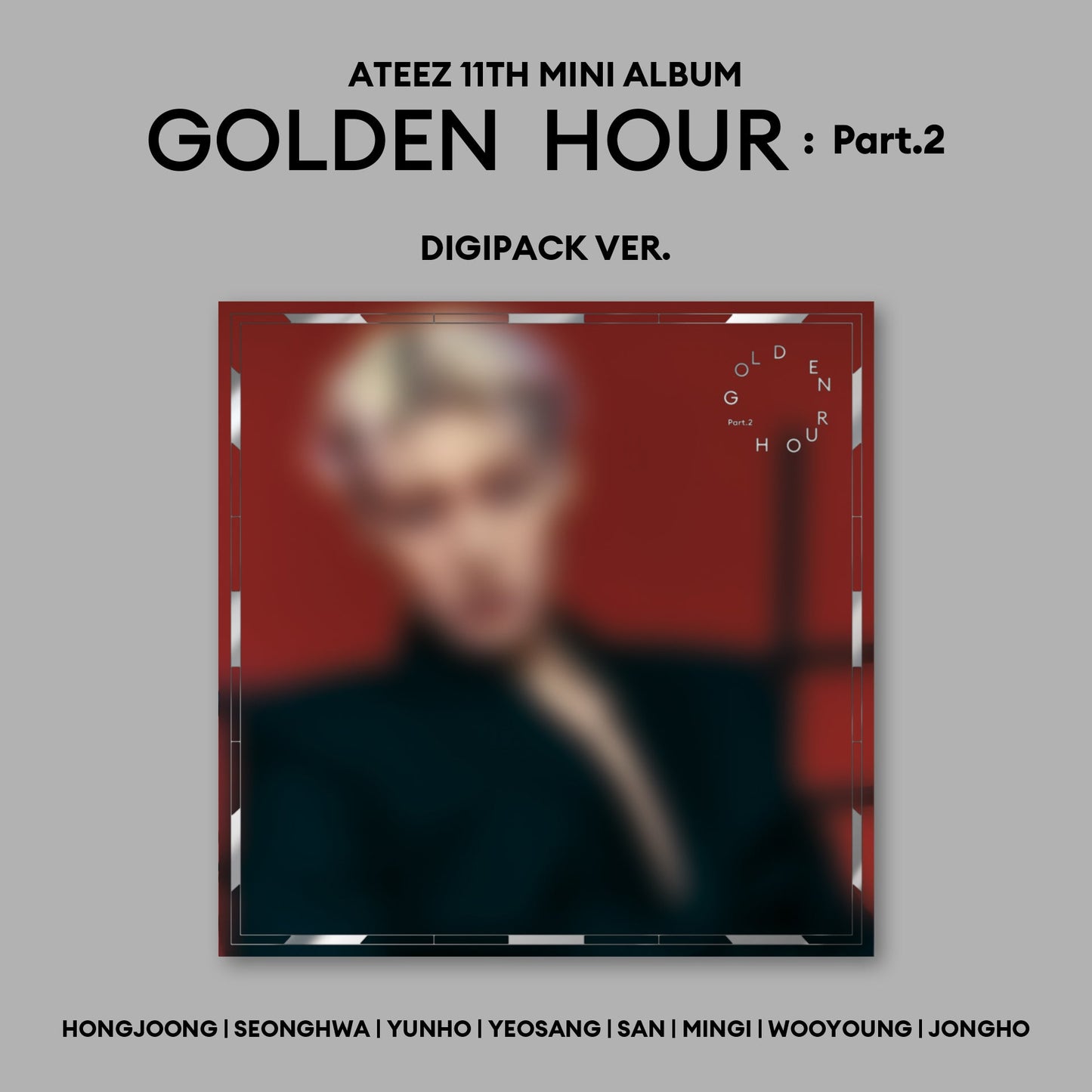 ATEEZ 11TH MINI ALBUM 'GOLDEN HOUR : PART.2' (DIGIPACK) MINGI VERSION COVER