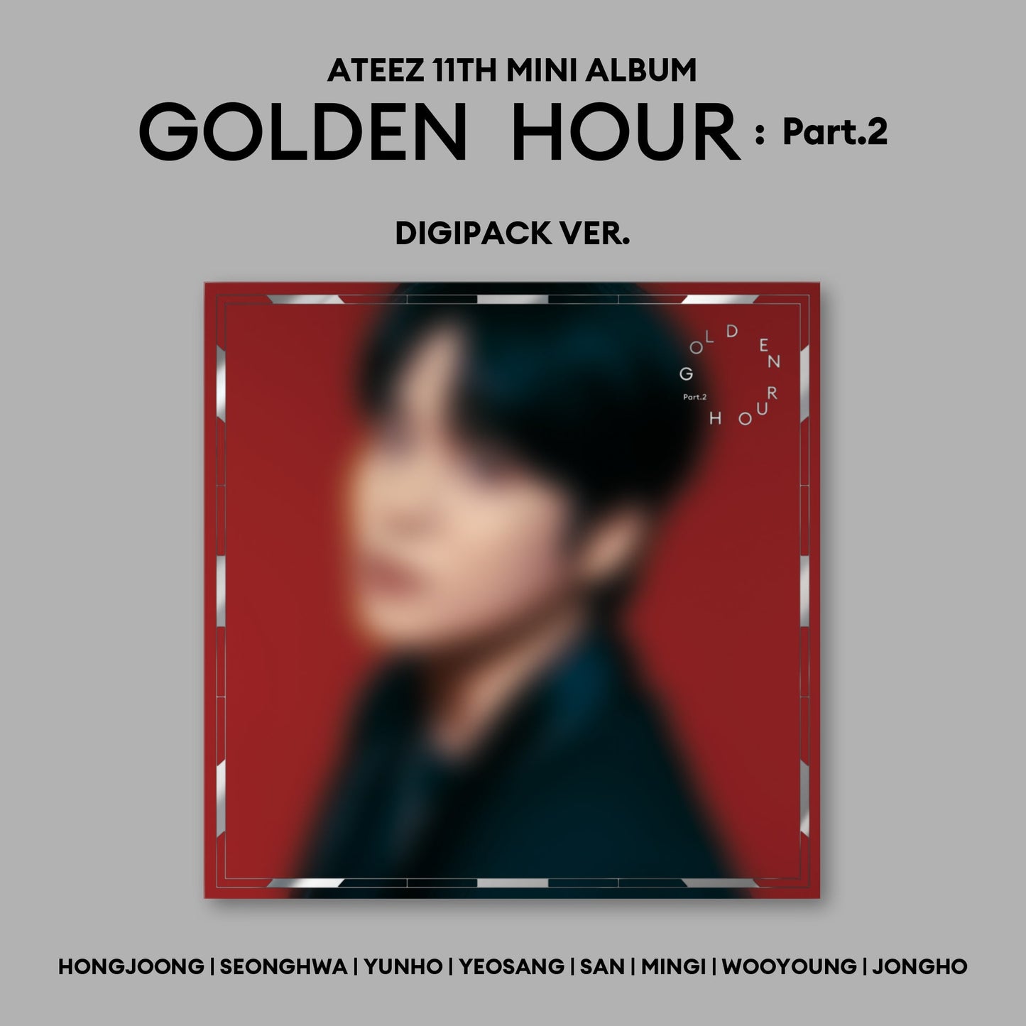 ATEEZ 11TH MINI ALBUM 'GOLDEN HOUR : PART.2' (DIGIPACK) JONGHO VERSION COVER