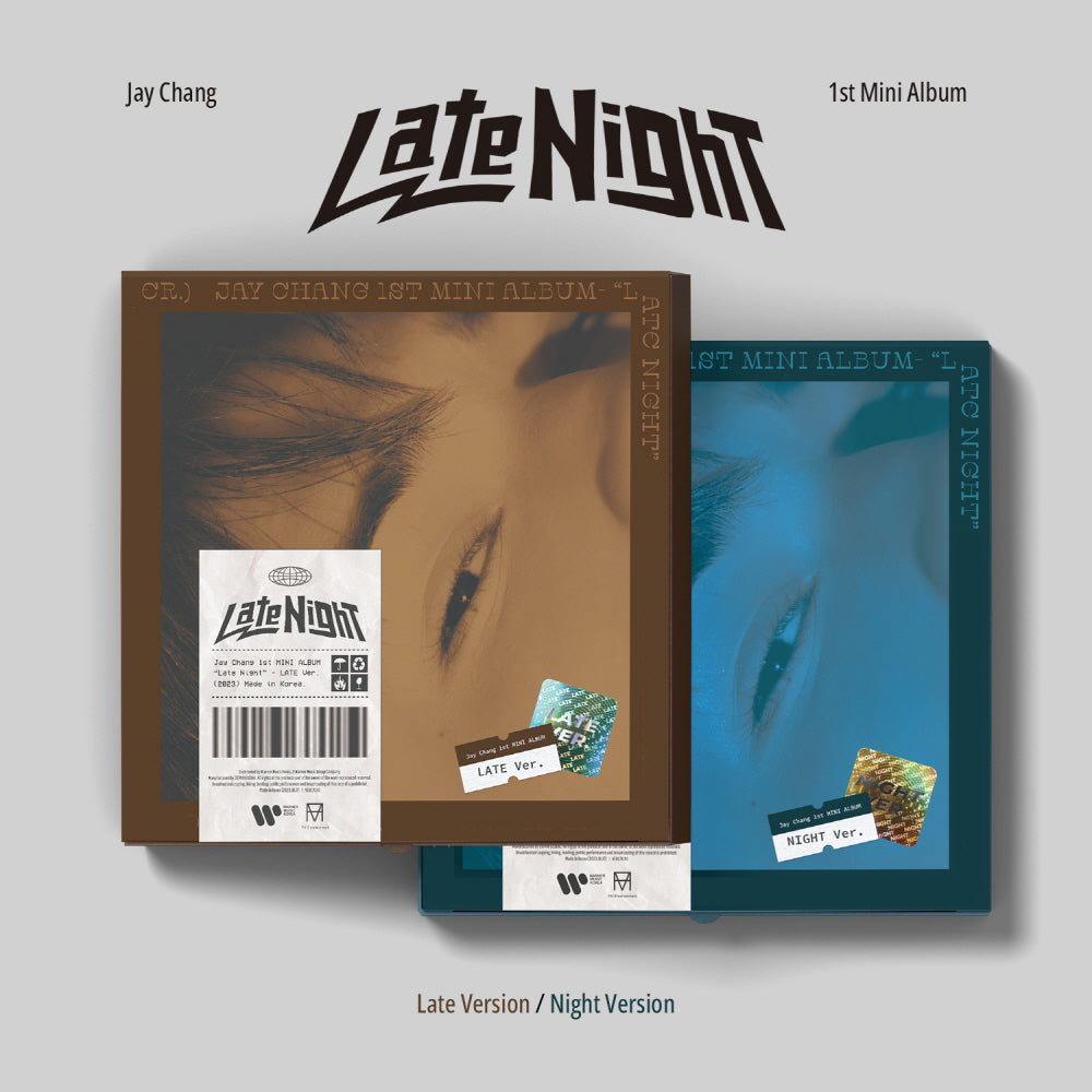 JAY CHANG 1ST MINI ALBUM 'LATE NIGHT' SET COVER