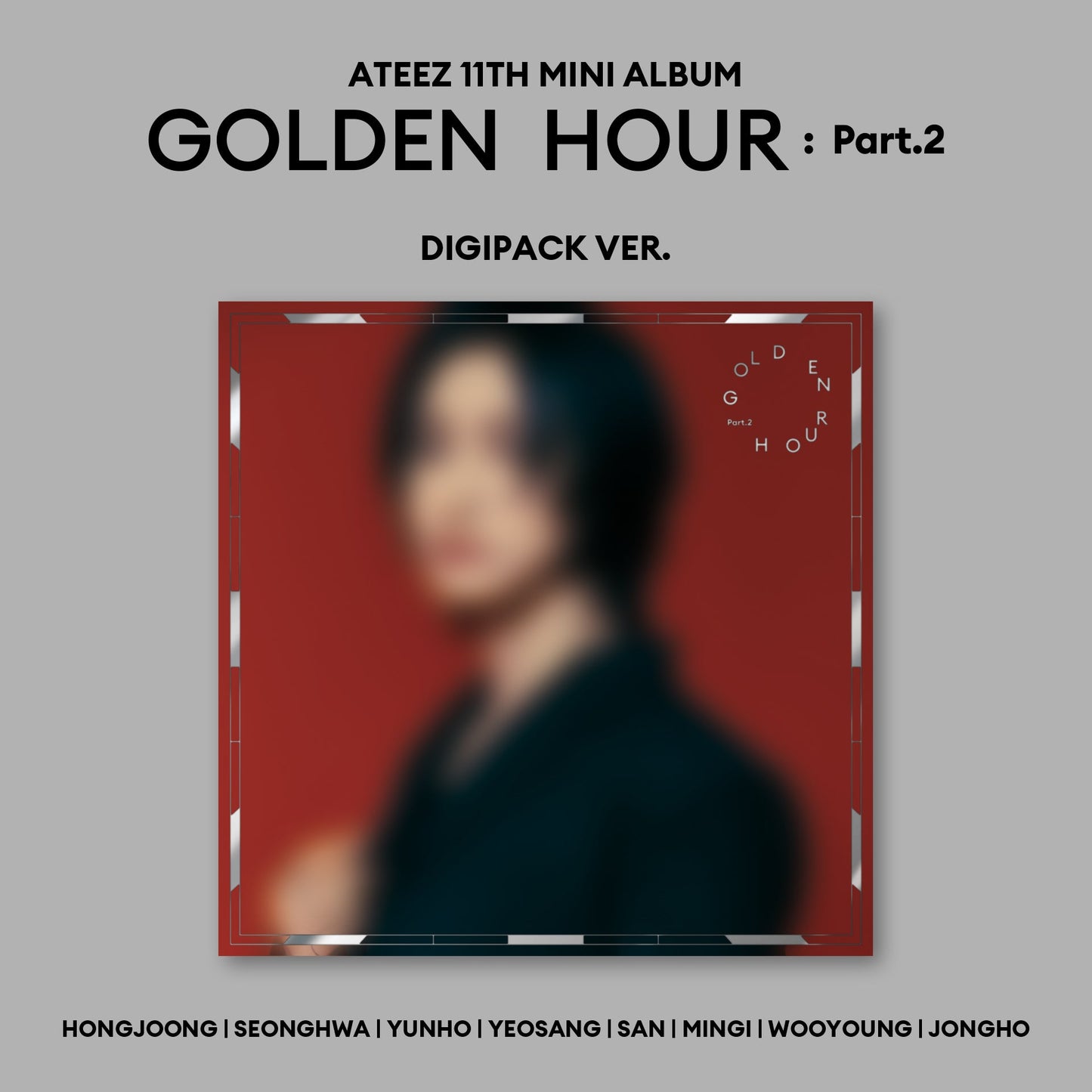ATEEZ 11TH MINI ALBUM 'GOLDEN HOUR : PART.2' (DIGIPACK) HONGJOONG VERSION COVER