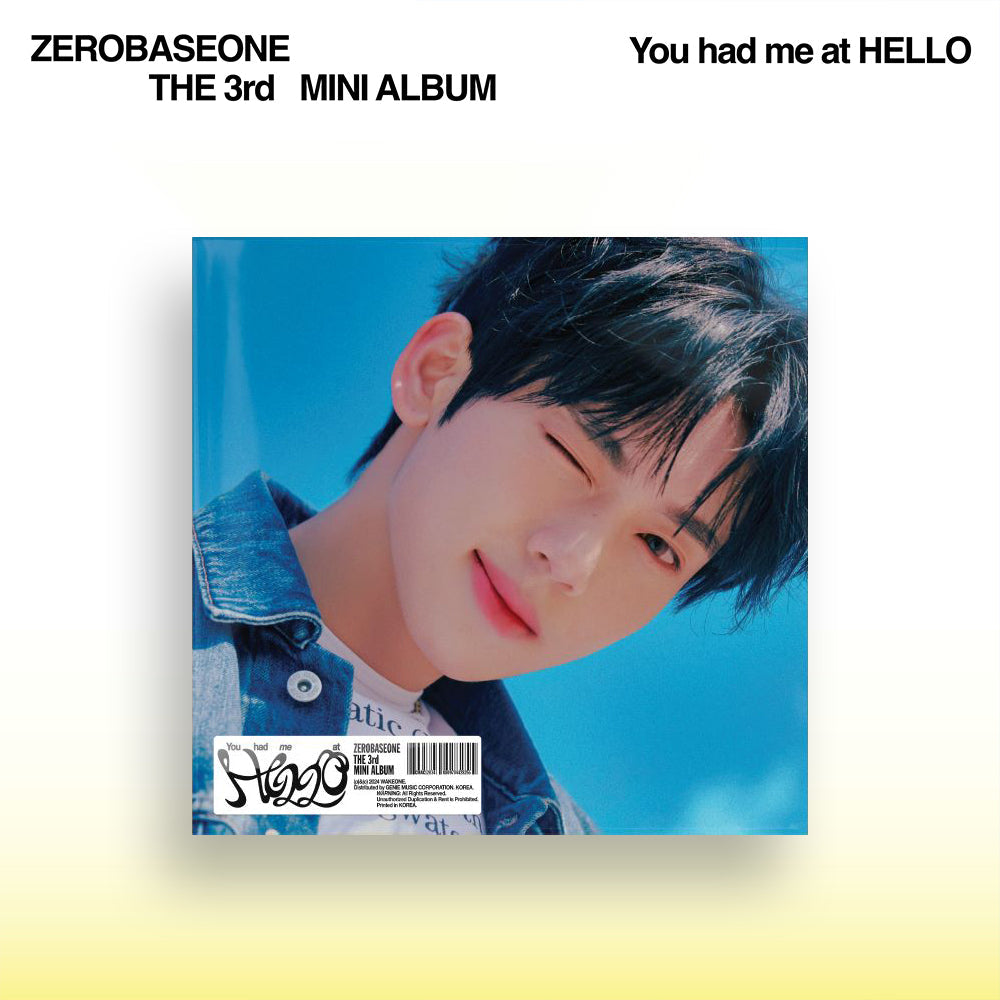 ZEROBASEONE (ZB1) 3RD MINI ALBUM 'YOU HAD ME AT HELLO' (DIGIPACK) HAN YU JIN VERSION COVER
