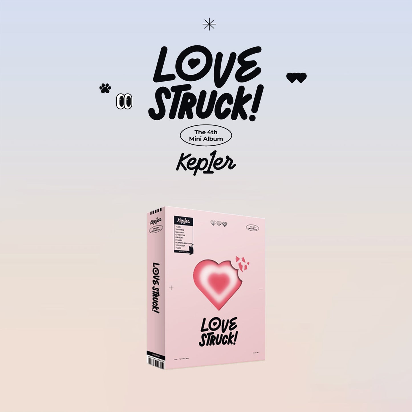 KEP1ER 4TH MINI ALBUM 'LOVESTRUCK!' FIRST BLUSH VERSION COVER