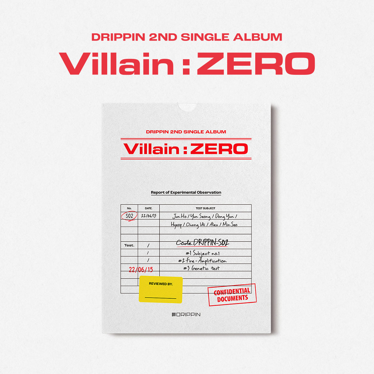 DRIPPIN 2ND SINGLE ALBUM 'VILLAIN : ZERO' A COVER