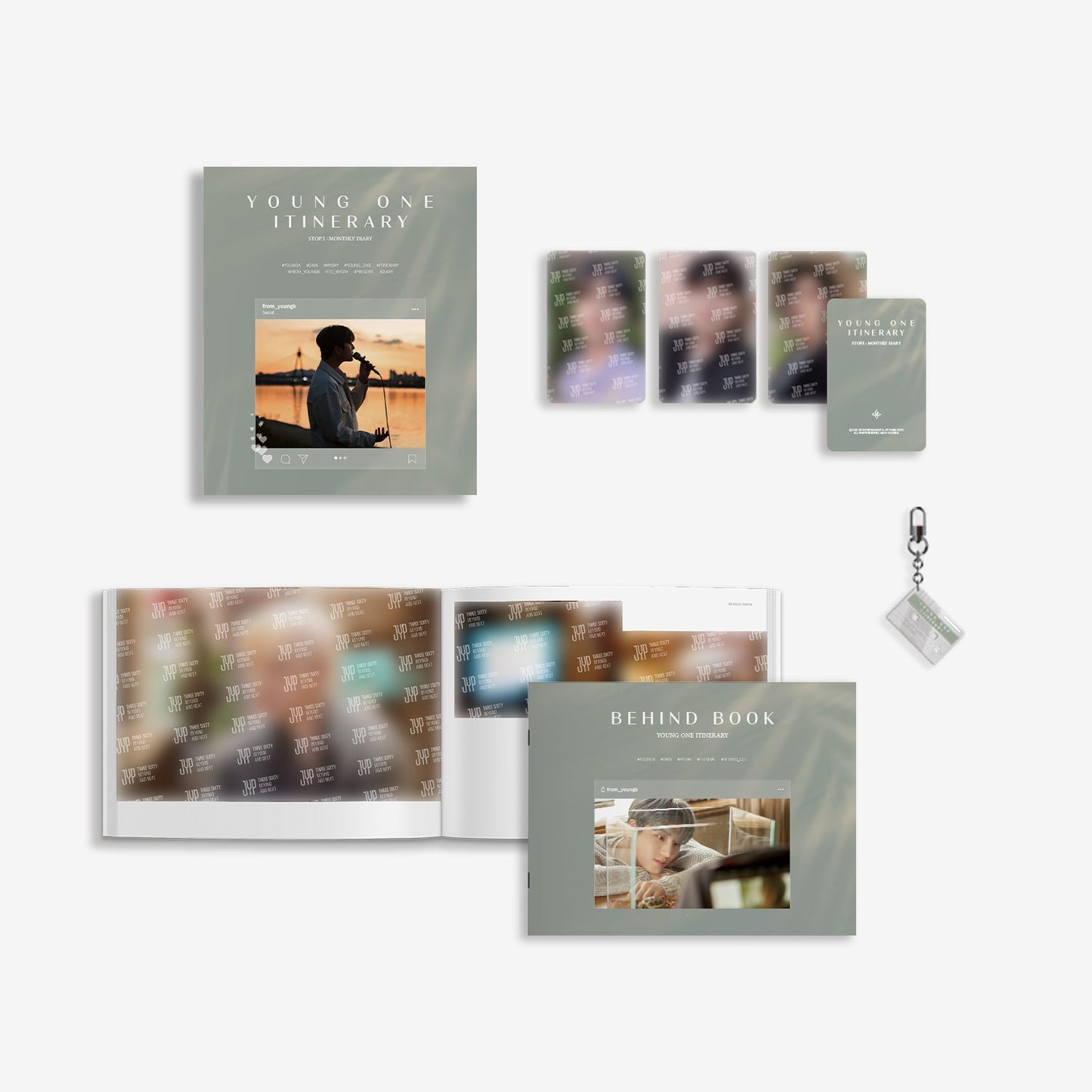 YOUNG K (DAY6) 'YOUNG ONE ITINERARY STOP 3 : MONTHLY DIARY' COVER 2