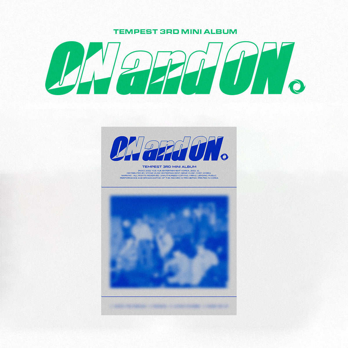 TEMPEST 3RD MINI ALBUM 'ON AND ON' BLUE VERSION COVER