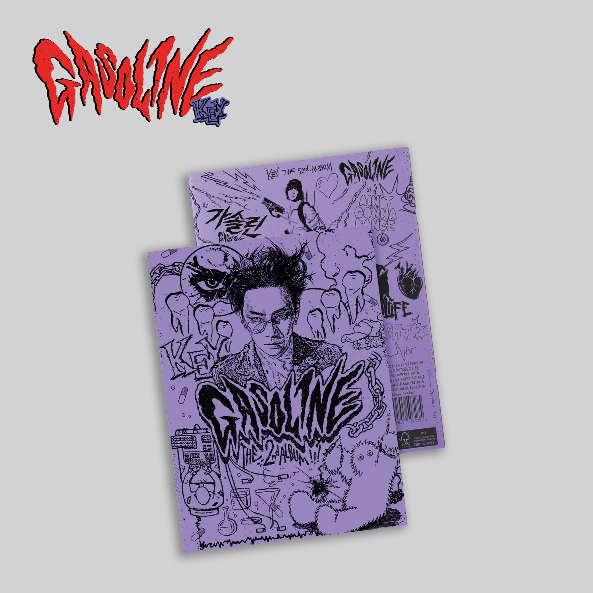 KEY (SHINEE) 2ND ALBUM 'GASOLINE' (BOOKLET) CHAPTER 2 VERSION COVER
