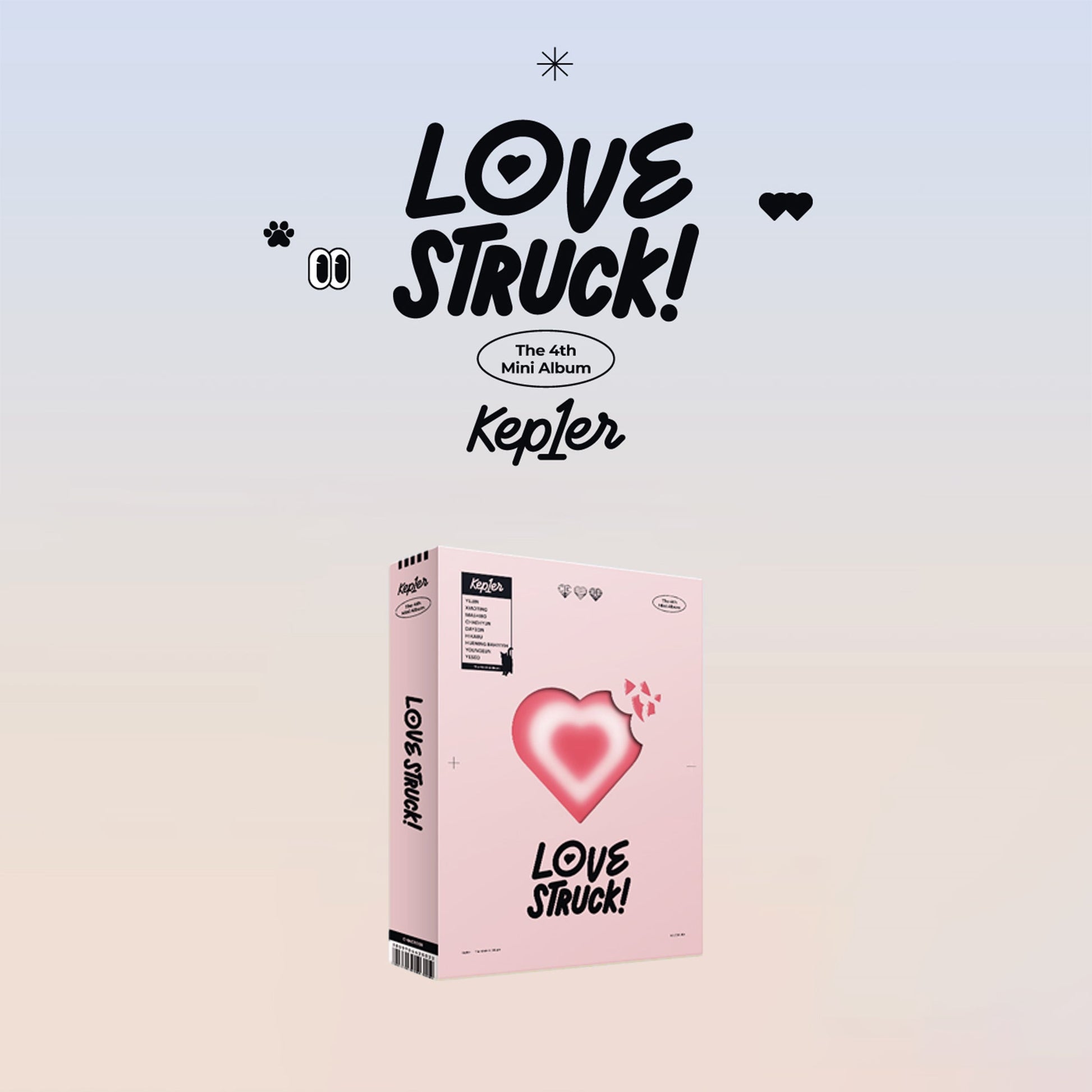 KEP1ER 4TH MINI ALBUM 'LOVESTRUCK!' FIRST BLUSH VERSION COVER