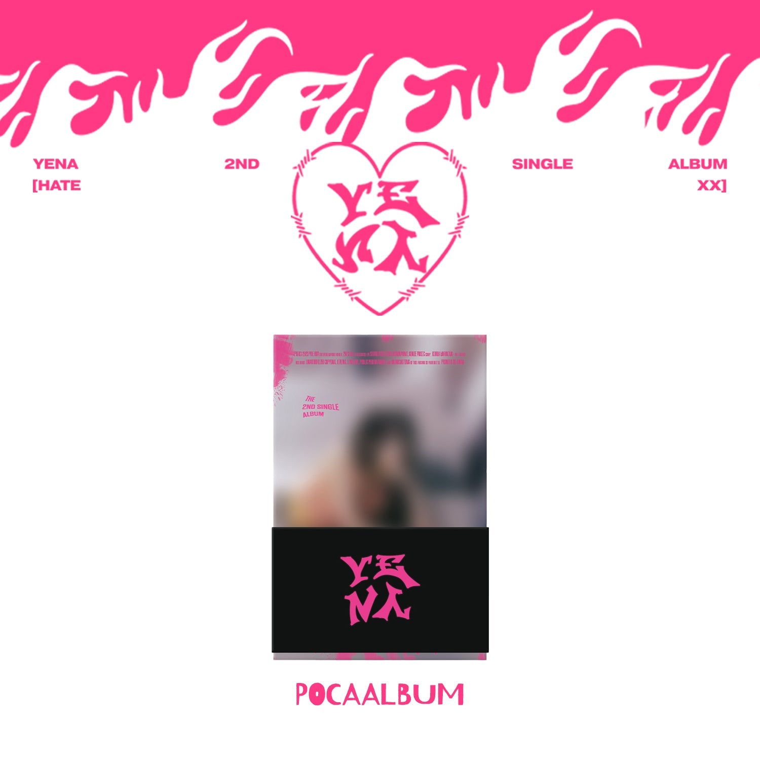 YENA 2ND SINGLE ALBUM 'HATE XX' (POCA) HATE VERSION COVER