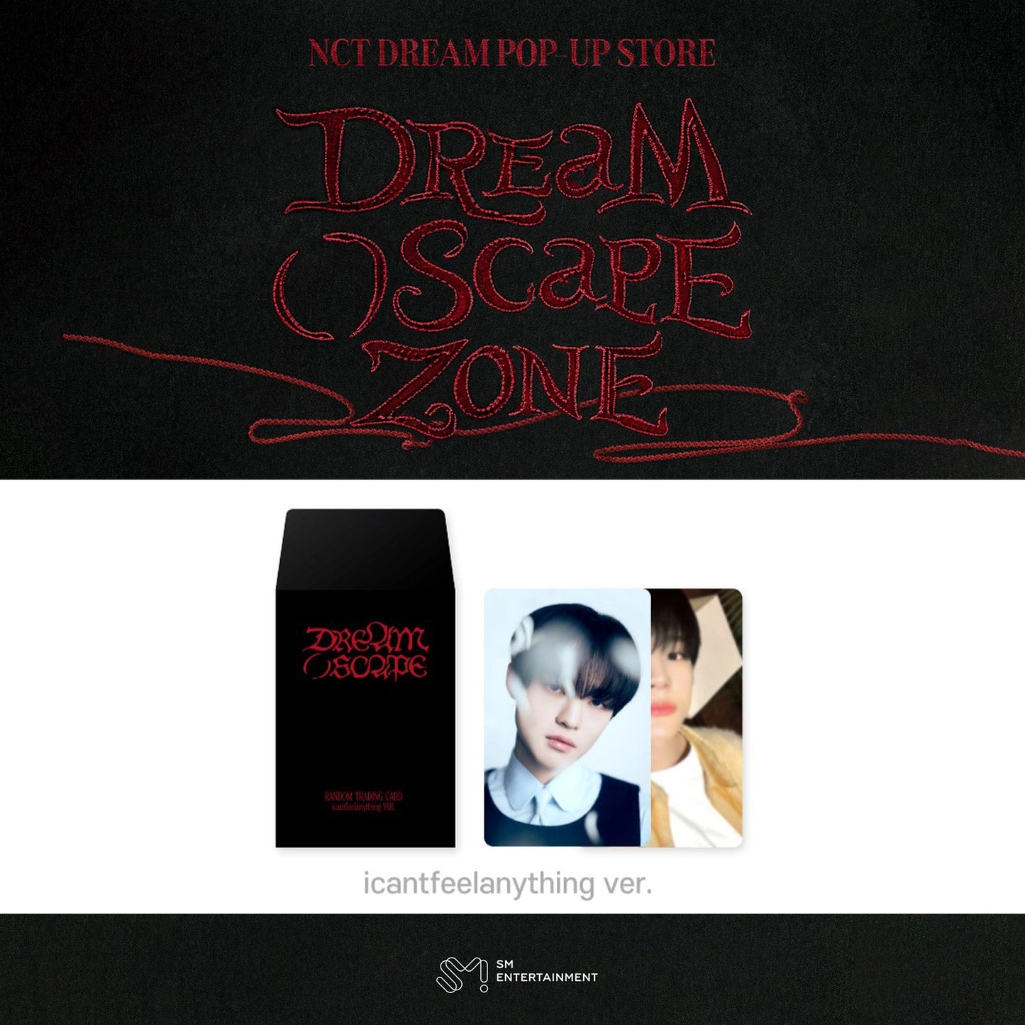 NCT DREAM 2024 POP-UP TRADING CARD SET 'DREAM( )SCAPE' ICANTFEELANYTHING VERSION COVER