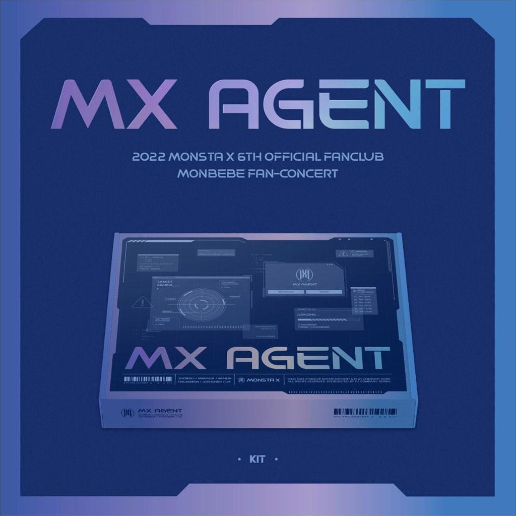 MONSTA X 2022 6TH OFFICIAL FANCLUB MONBEBE FAN-CONCERT 'MX AGENT' KIHNO KIT COVER
