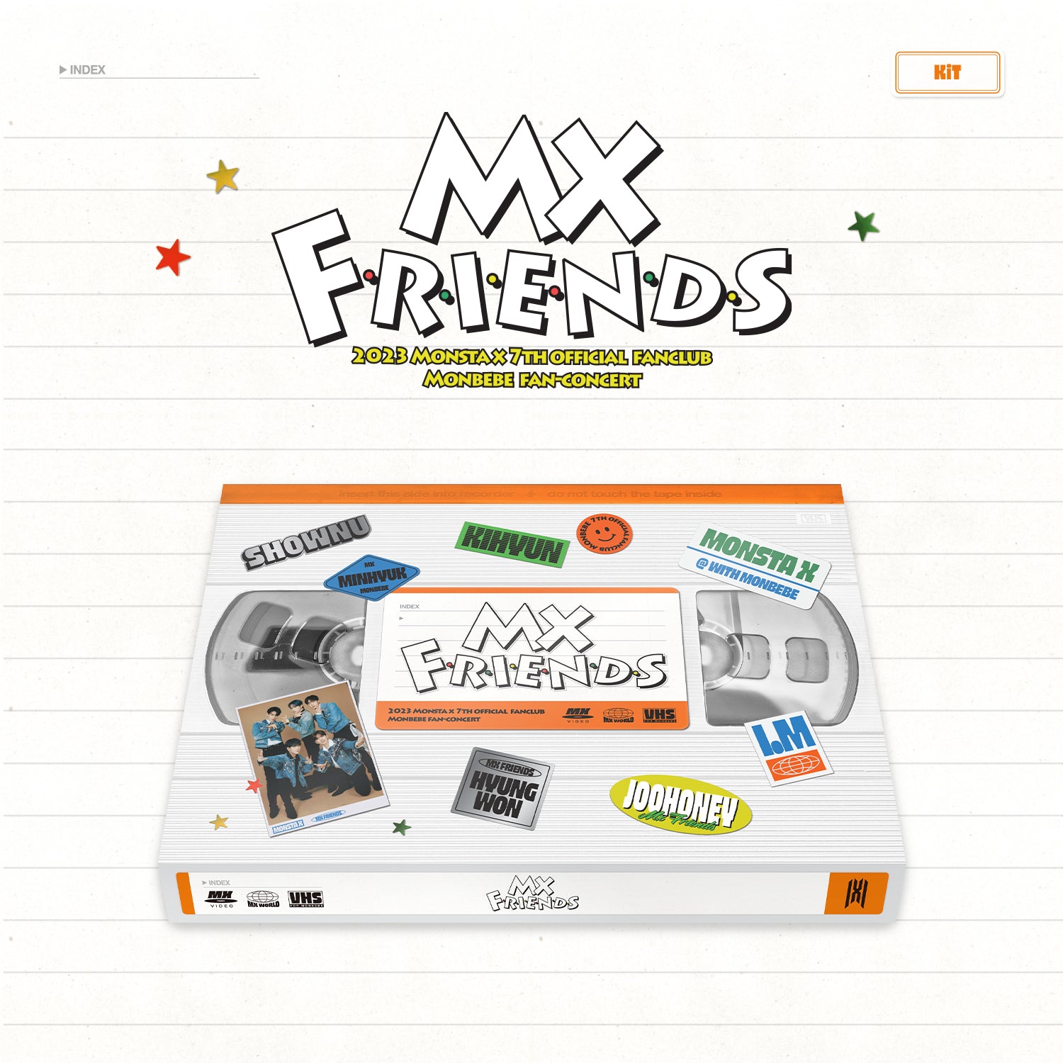 MONSTA X 2023 OFFICIAL FANCLUB MONBEBE FAN-CONCERT 'MX FRIENDS' KIHNO KIT COVER