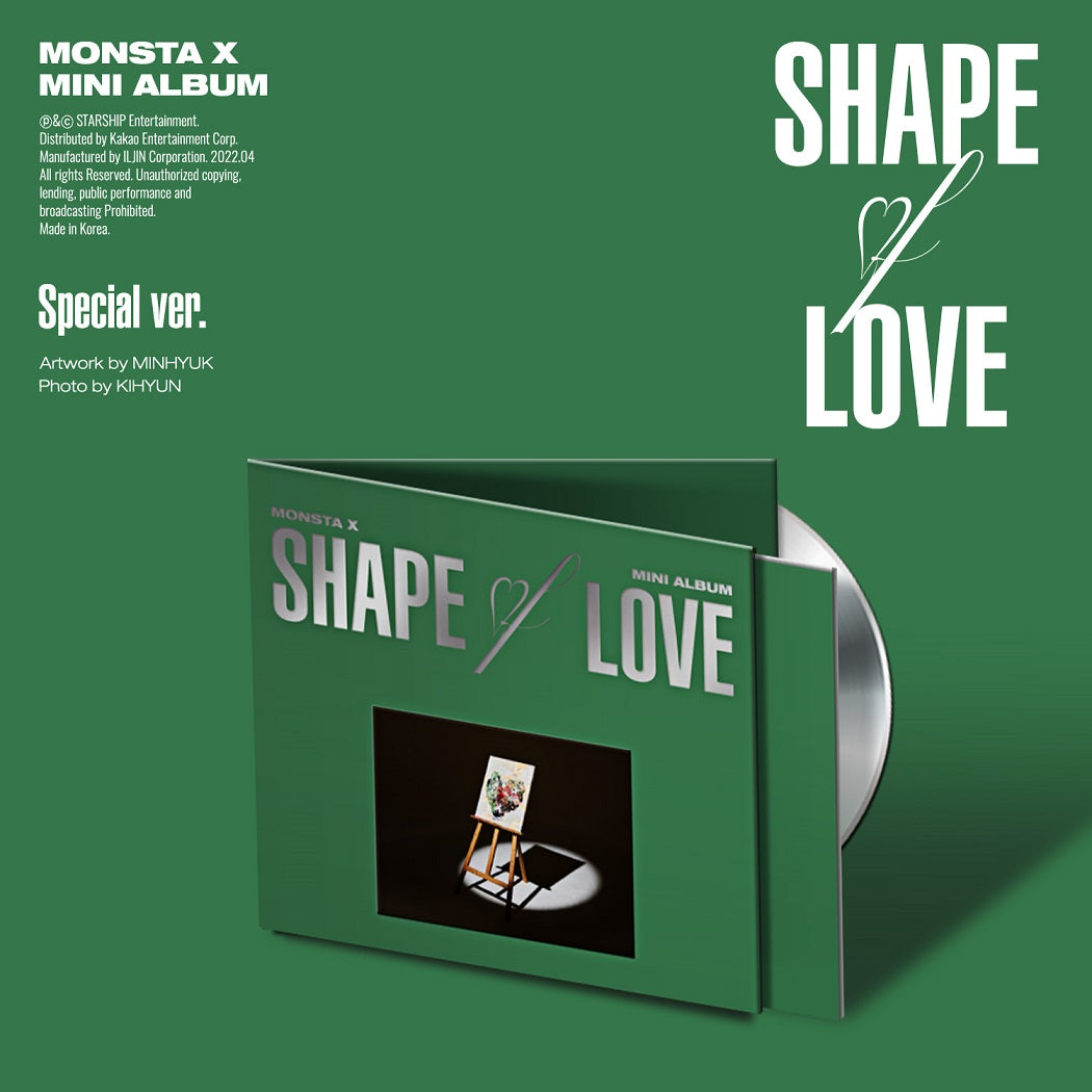 MONSTA X 11TH MINI ALBUM 'SHAPE OF LOVE' (SPECIAL VERSION) COVER