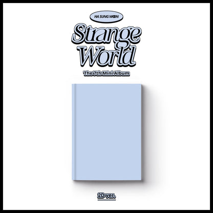 HA SUNGWOON 7TH MINI ALBUM 'STRANGE WORLD' (PHOTOBOOK) 2D COVER