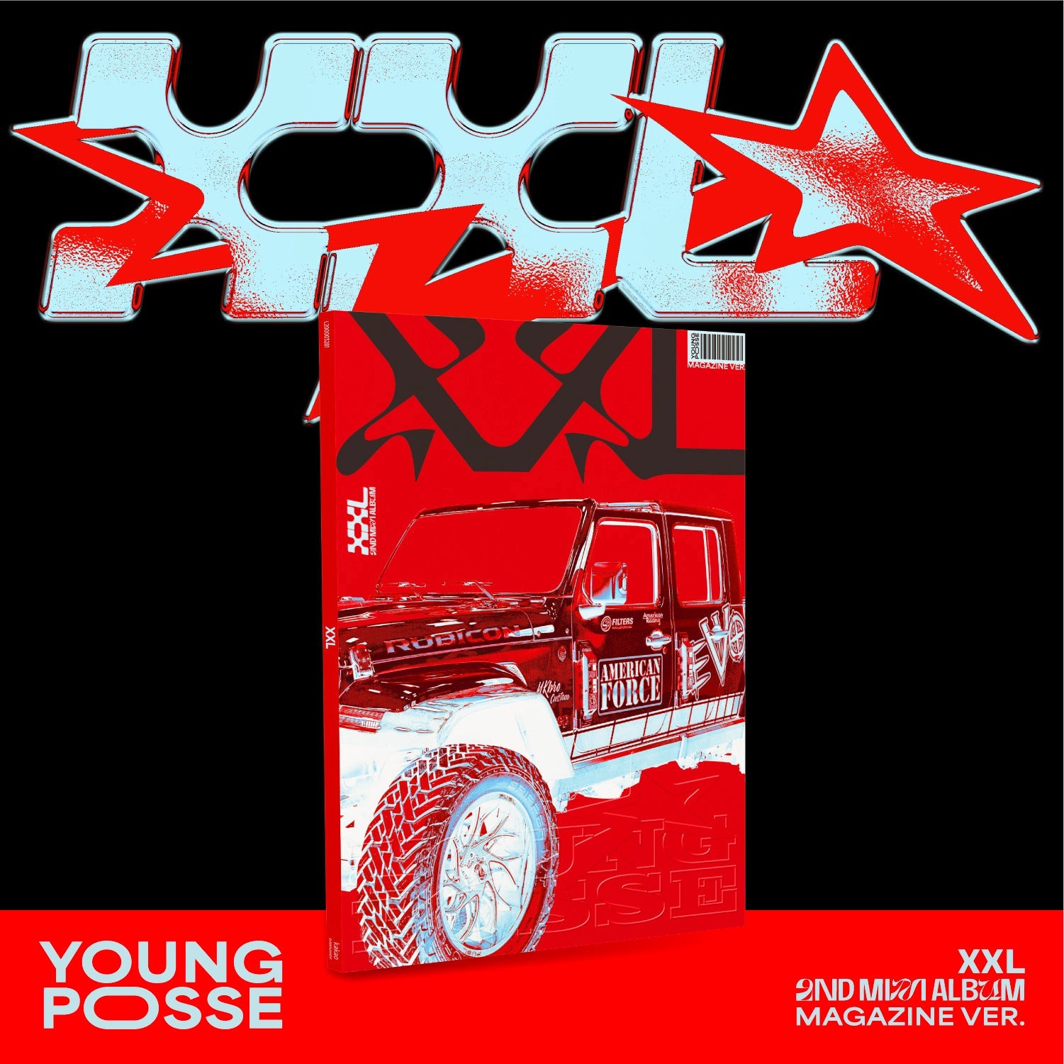 YOUNG POSSE 2ND EP ALBUM 'XXL' (MAGAZINE) COVER