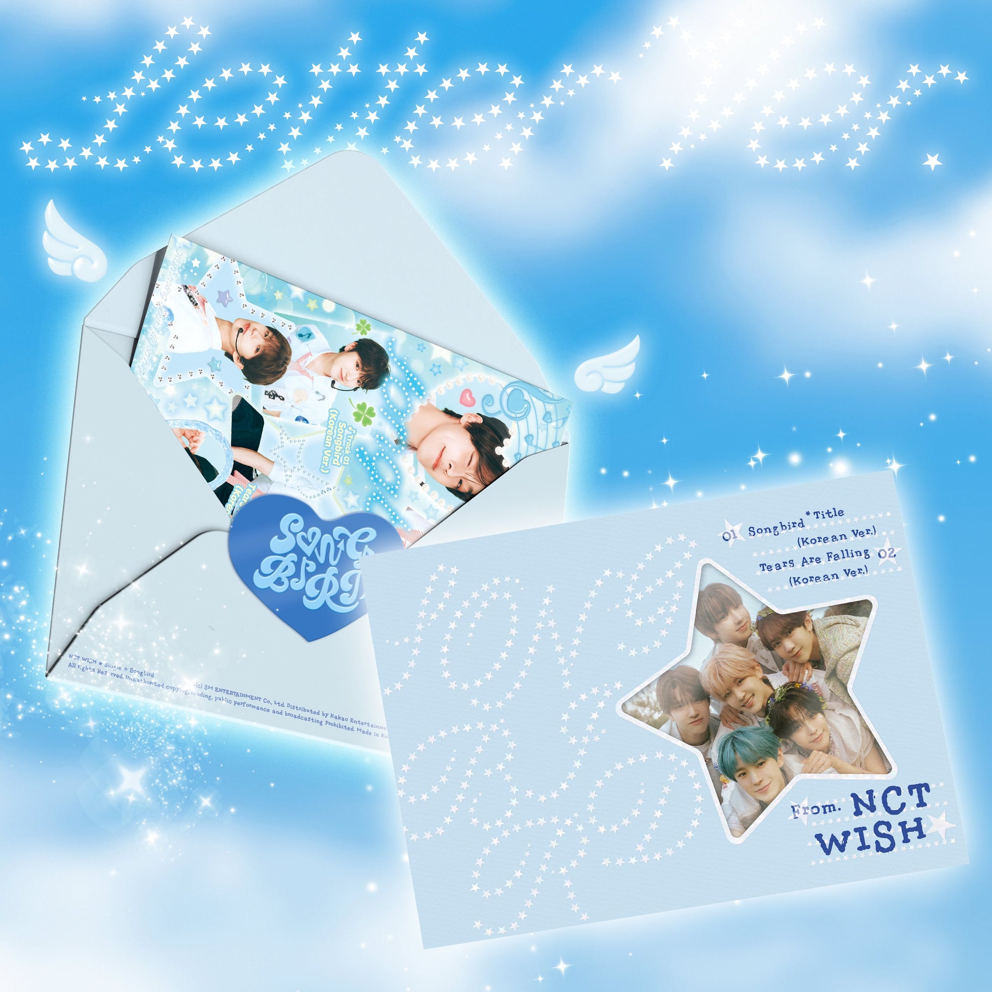 NCT WISH 2ND SINGLE ALBUM 'SONGBIRD' (LETTER) COVER
