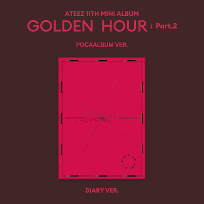 ATEEZ 11TH MINI ALBUM 'GOLDEN HOUR : PART.2' (POCA) DIARY VERSION COVER