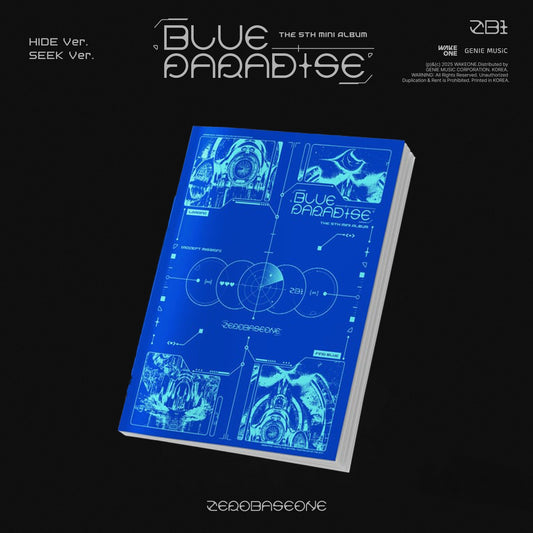 ZEROBASEONE (ZB1) 5TH MINI ALBUM 'BLUE PARADISE' SEEK VERSION COVER