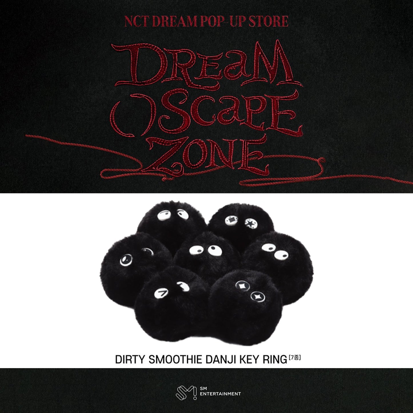 NCT DREAM 2024 POP-UP DIRTY SMOOTH DANJI KEYRING 'DREAM( )SCAPE' SET COVER
