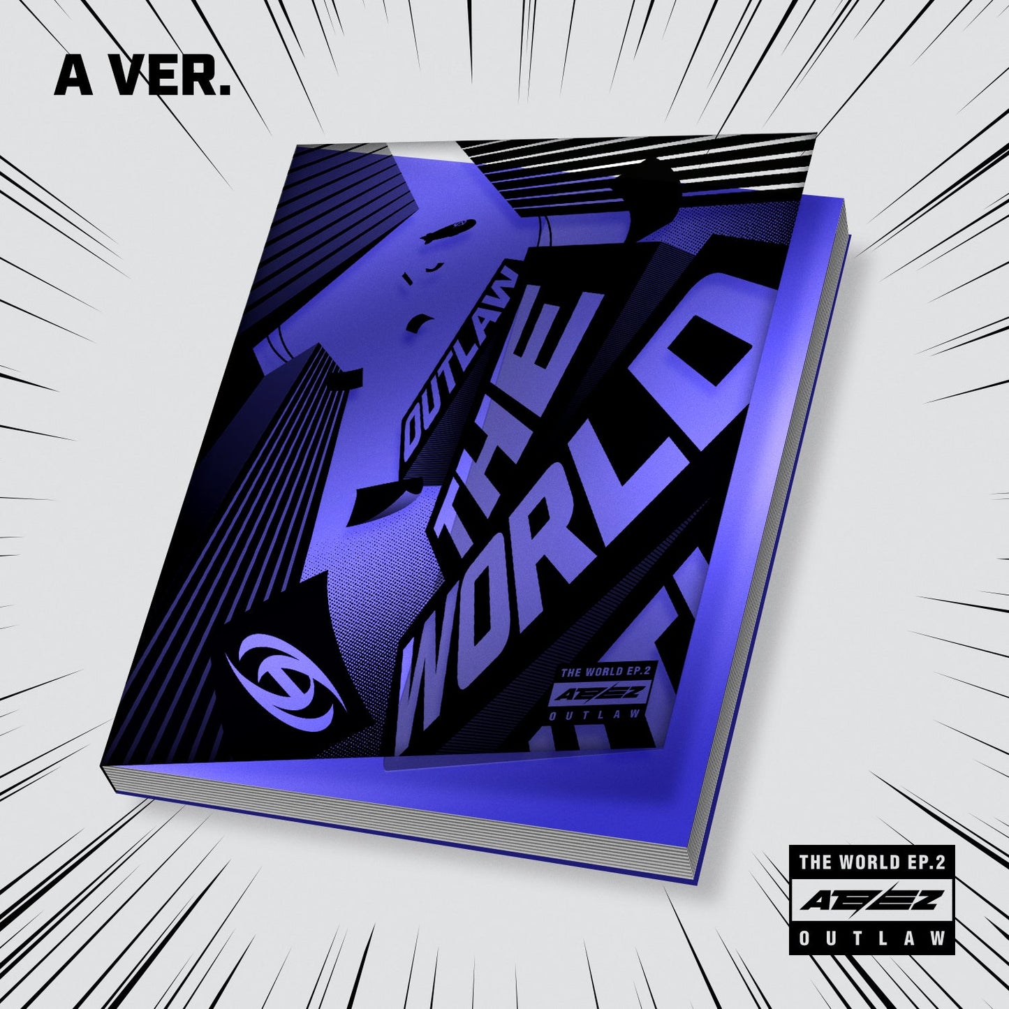 ATEEZ 9TH MINI ALBUM 'THE WORLD EP.2 : OUTLAW' A VERSION COVER