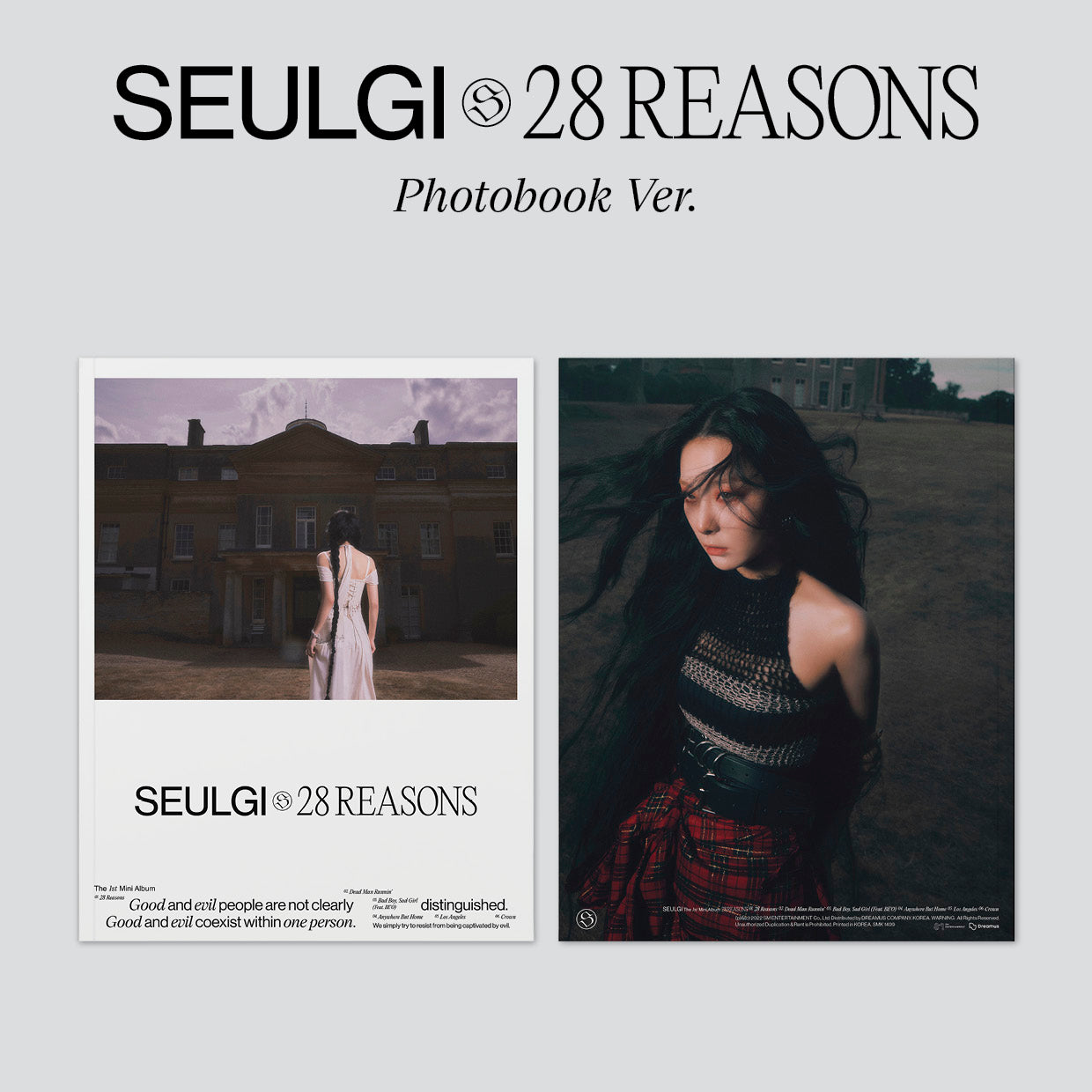 SEULGI 1ST MINI ALBUM '28 REASONS' PHOTOBOOK COVER