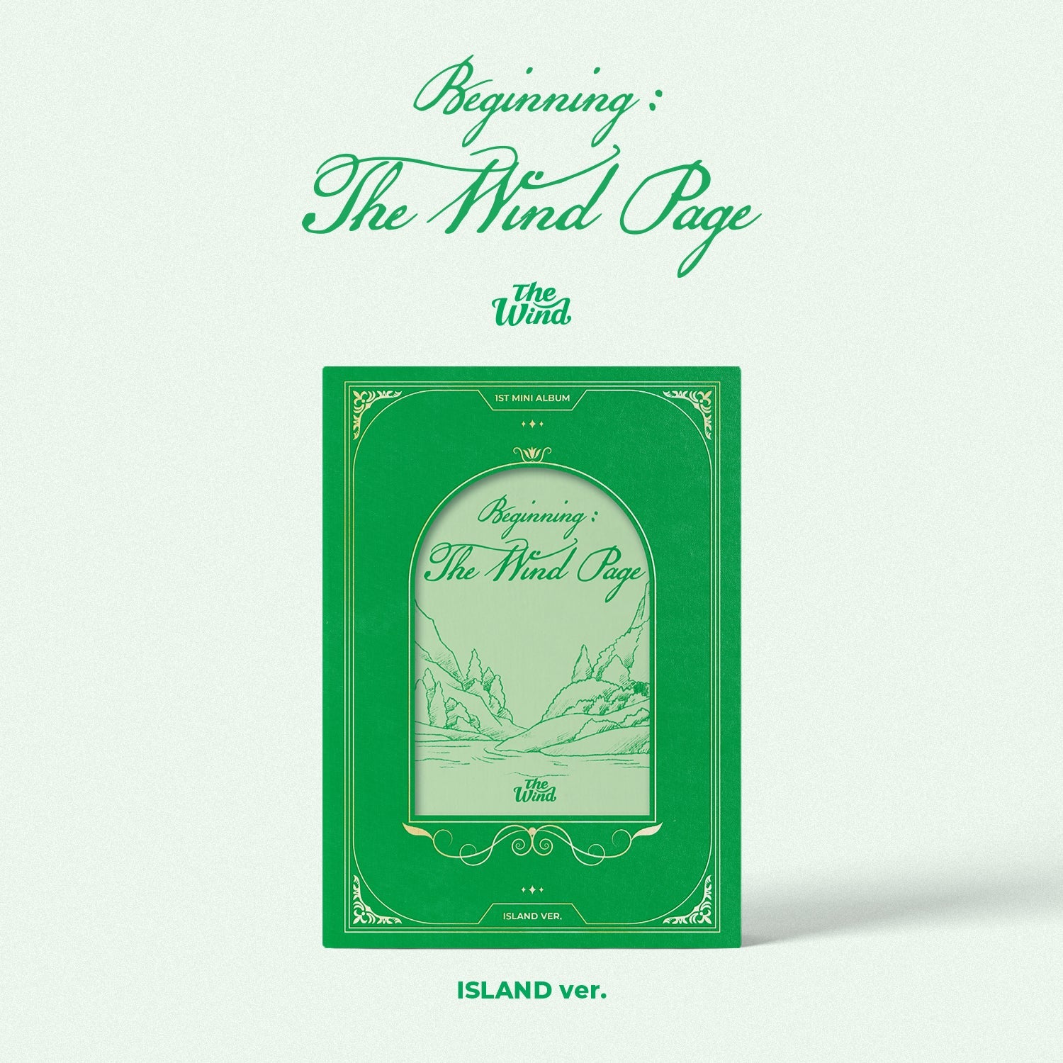 THE WIND 1ST MINI ALBUM 'BEGINNING : THE WIND PAGE' ISLAND VERSION COVER