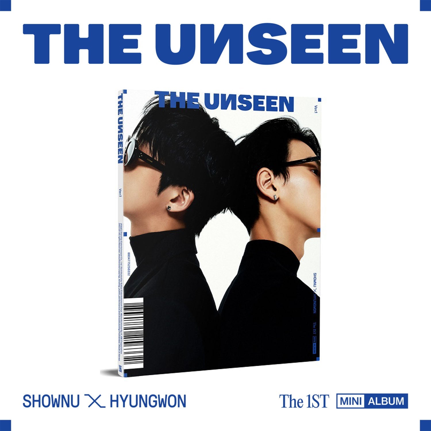 SHOWNU X HYUNGWON 1ST MINI ALBUM 'THE UNSEEN' VERSION 1 COVER