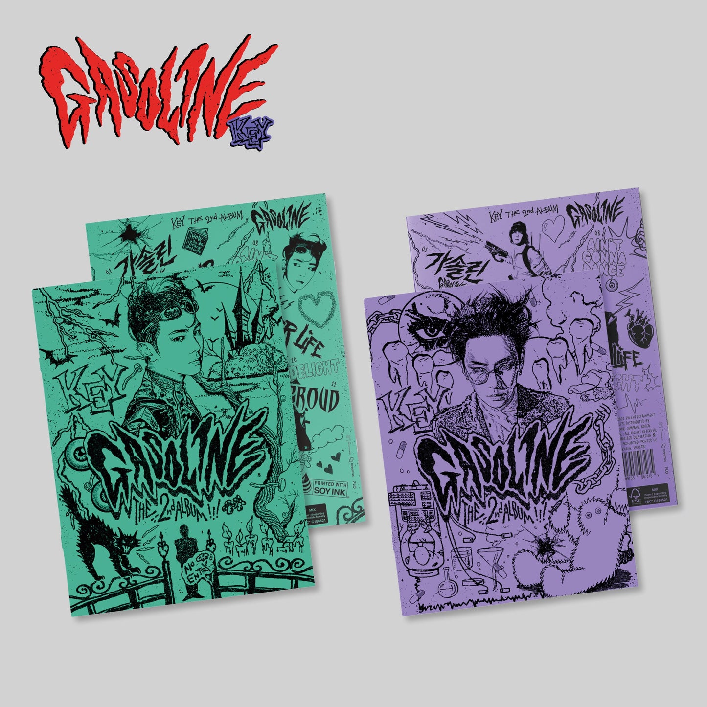KEY (SHINEE) 2ND ALBUM 'GASOLINE' (BOOKLET) COVER