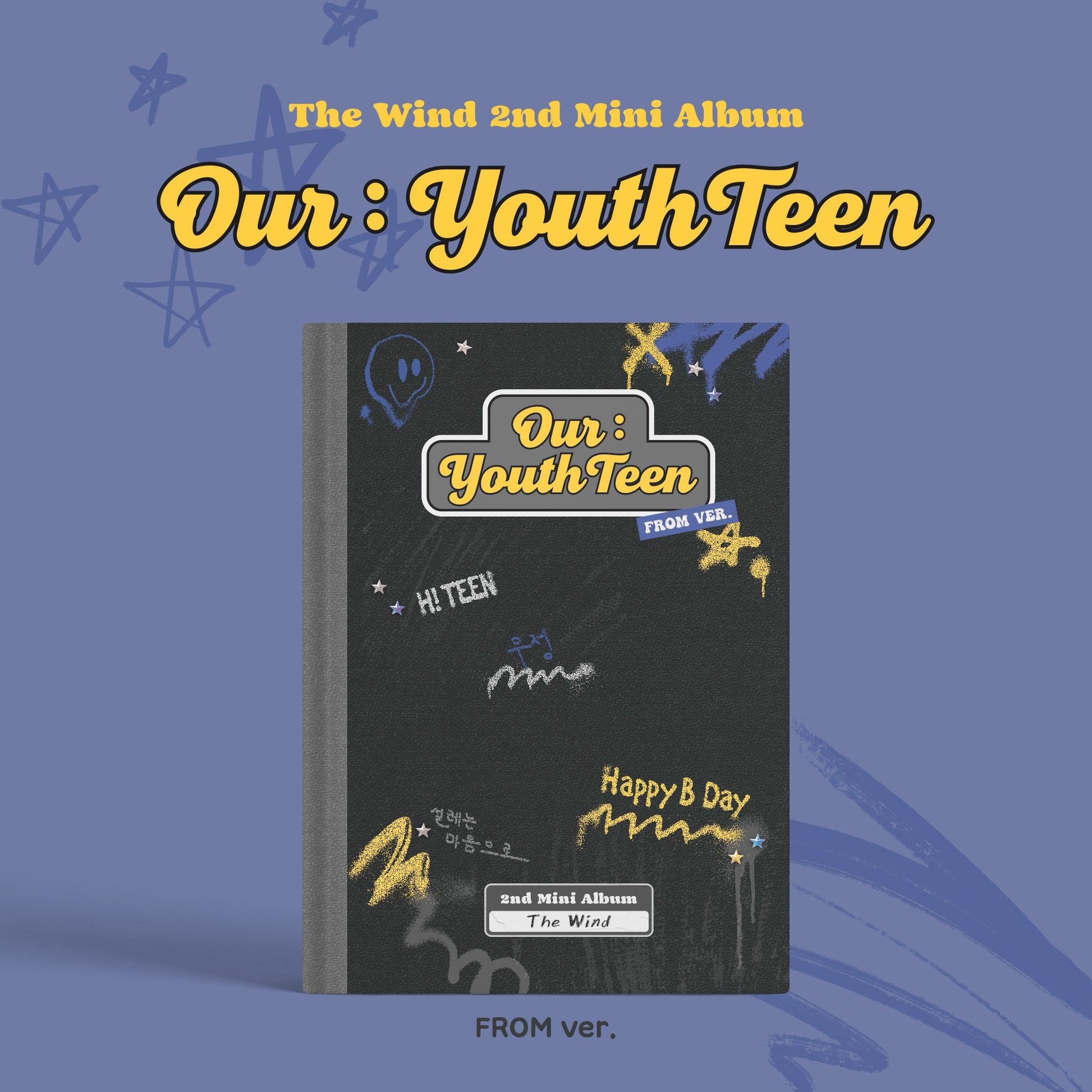 THE WIND 2ND MINI ALBUM 'OUR : YOUTHTEEN' FROM VERSION COVER