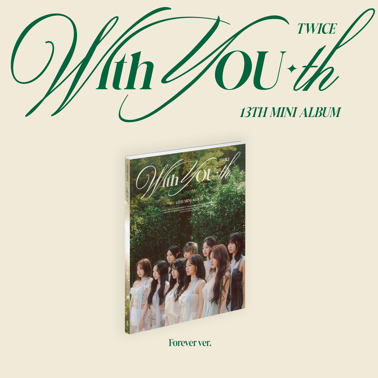 TWICE 13TH MINI ALBUM 'WITH YOU-TH' FOREVER VERSION COVER
