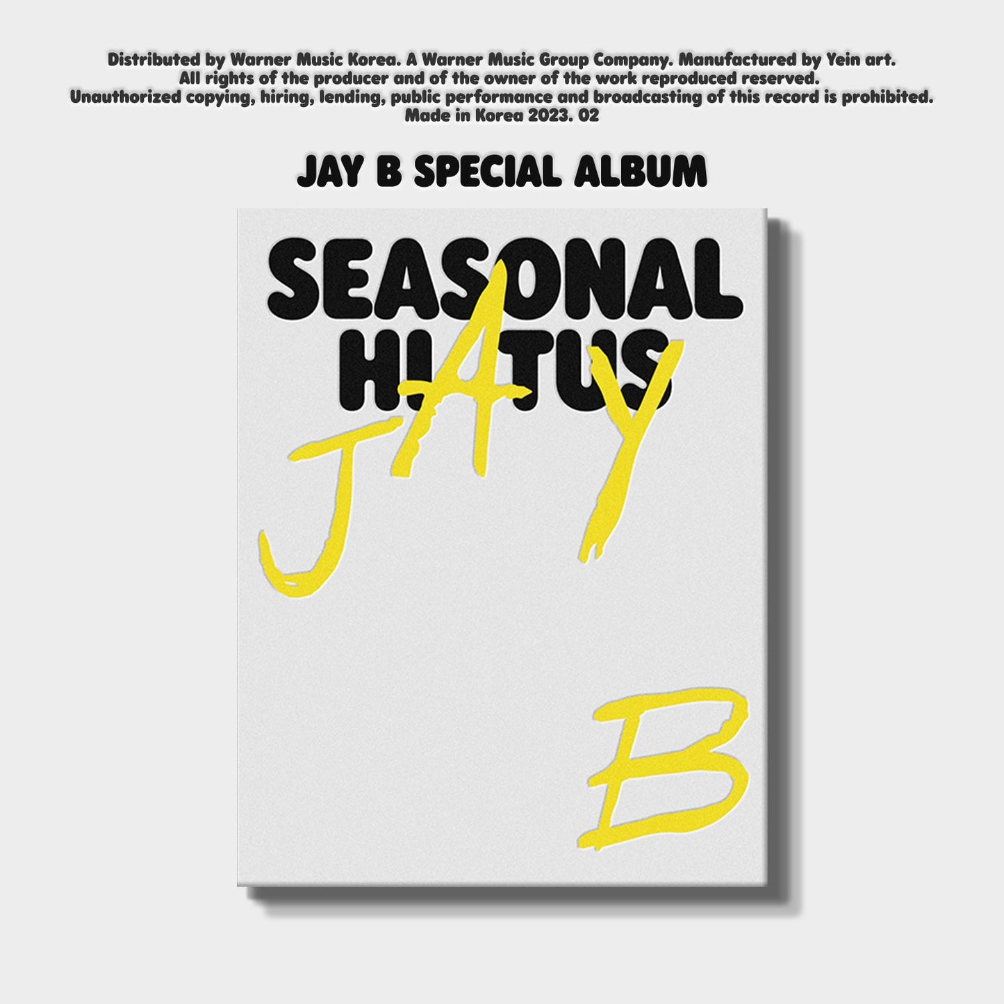 JAY B SPECIAL ALBUM 'SEASONAL HIATUS' COVER