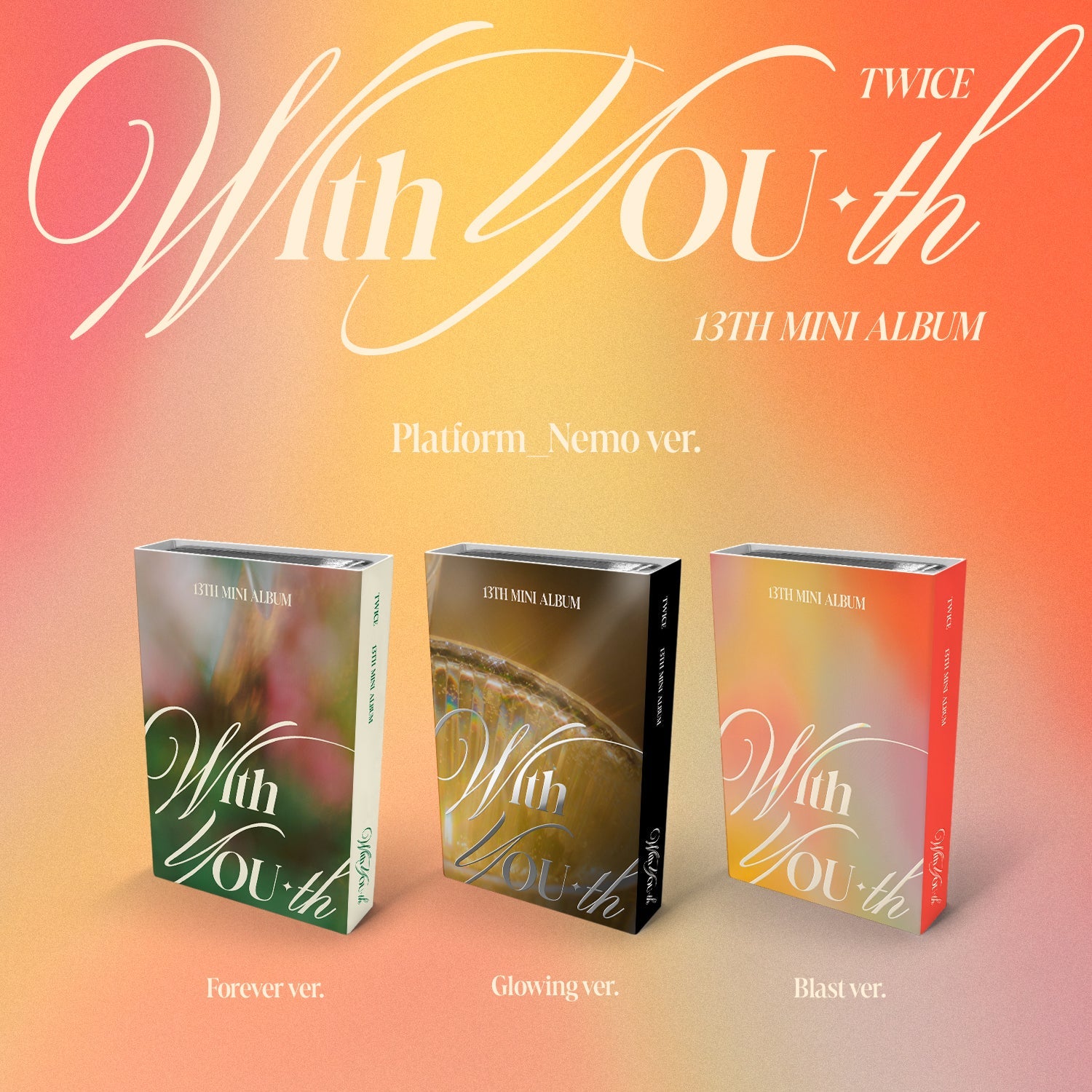 TWICE 13TH MINI ALBUM 'WITH YOU-TH' (NEMO) SET COVER