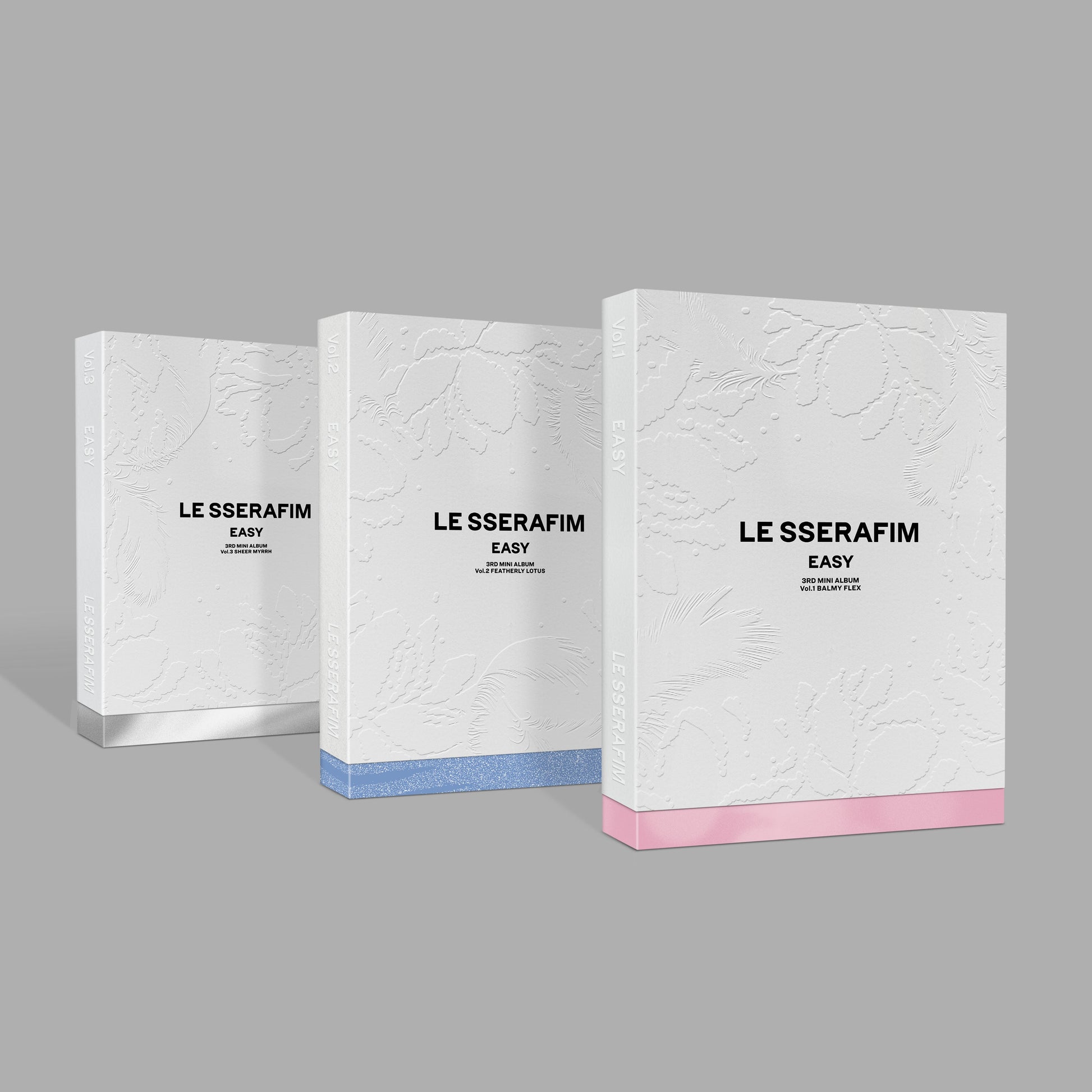 LE SSERAFIM 3RD MINI ALBUM 'EASY' SET COVER