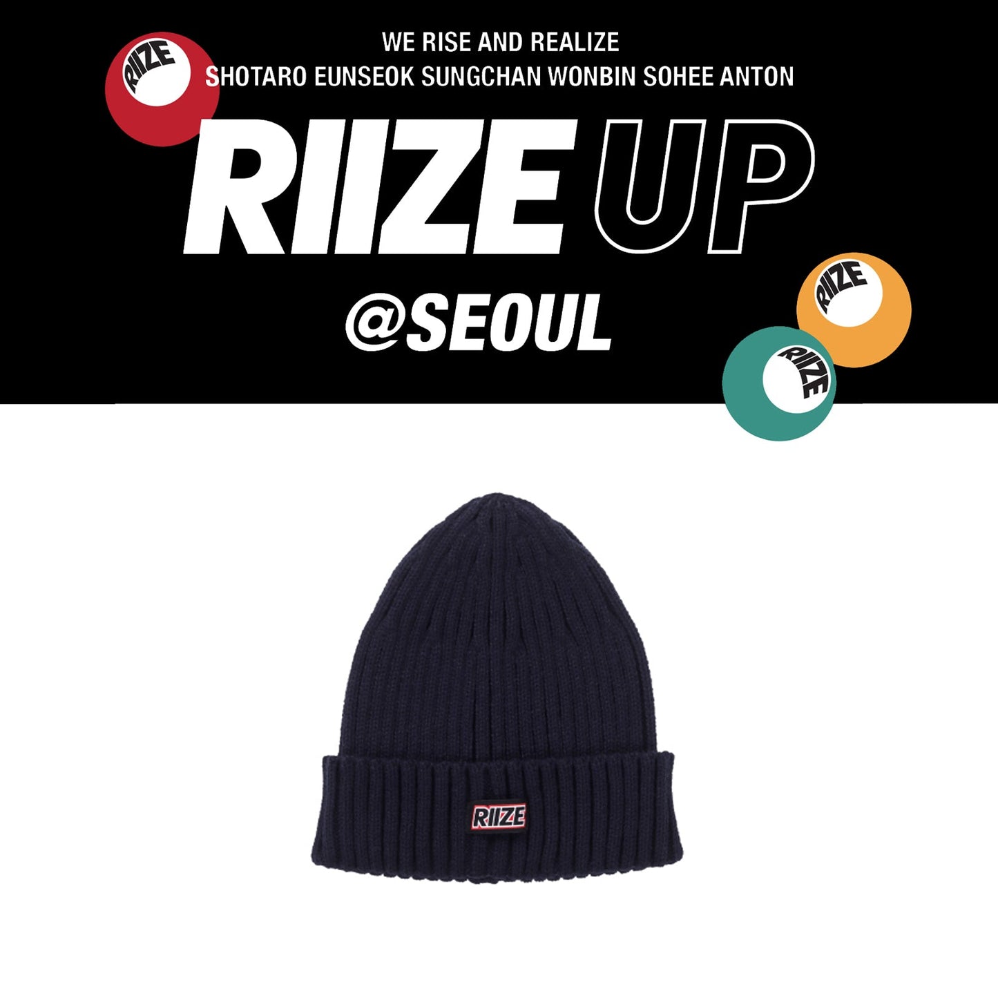 RIIZE 2024 POP-UP BEANIE 'RIIZE UP' COVER