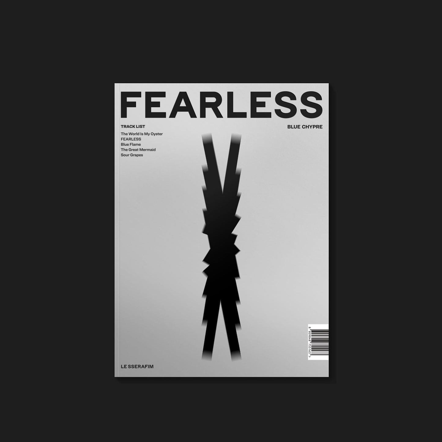 LE SSERAFIM 1ST MINI ALBUM 'FEARLESS' BLUE CHYPRE COVER
