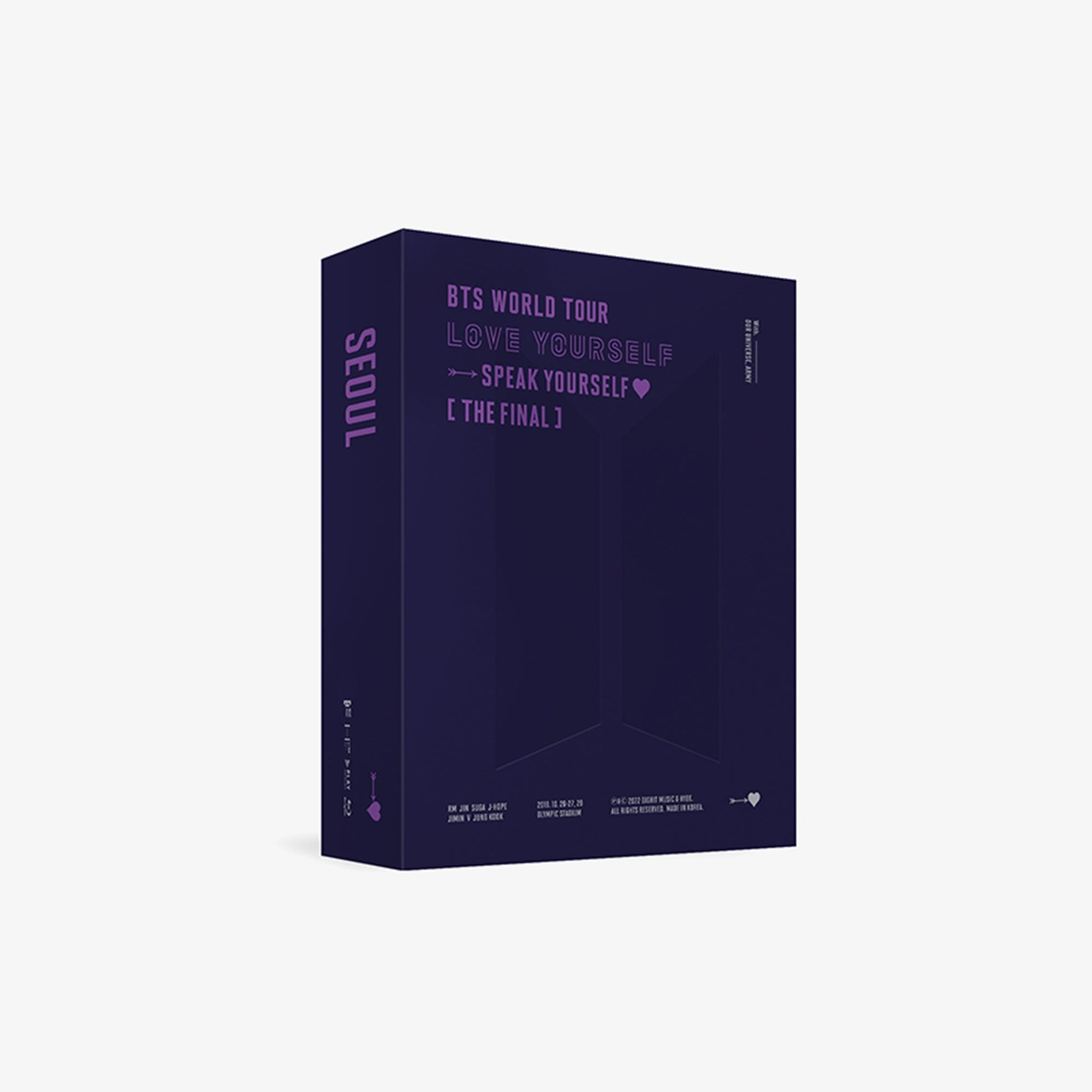 BTS WORLD TOUR LOVE YOURSELF 'SPEAK YOURSELF♥' [THE FINAL] (BLU-RAY) COVER