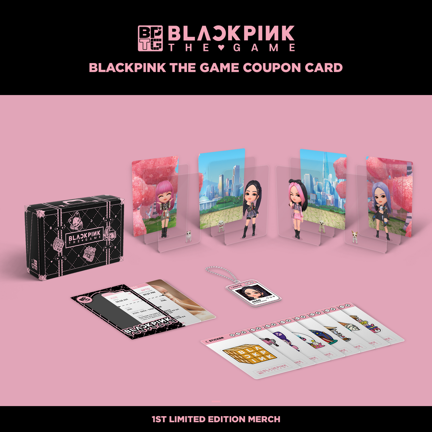 BLACKPINK THE GAME COUPON CARD COVER