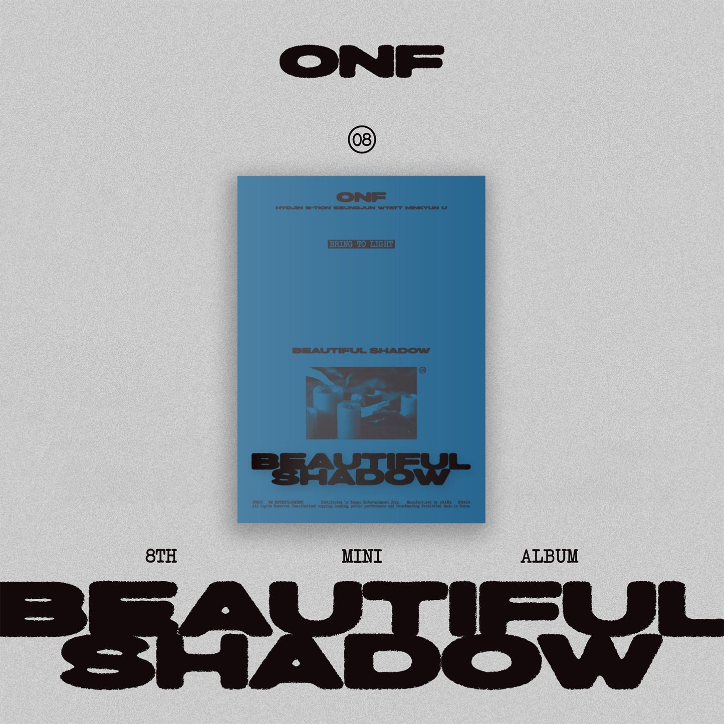 ONF 8TH MINI ALBUM 'BEAUTIFUL SHADOW' BRING TO LIGHT VERSION COVER
