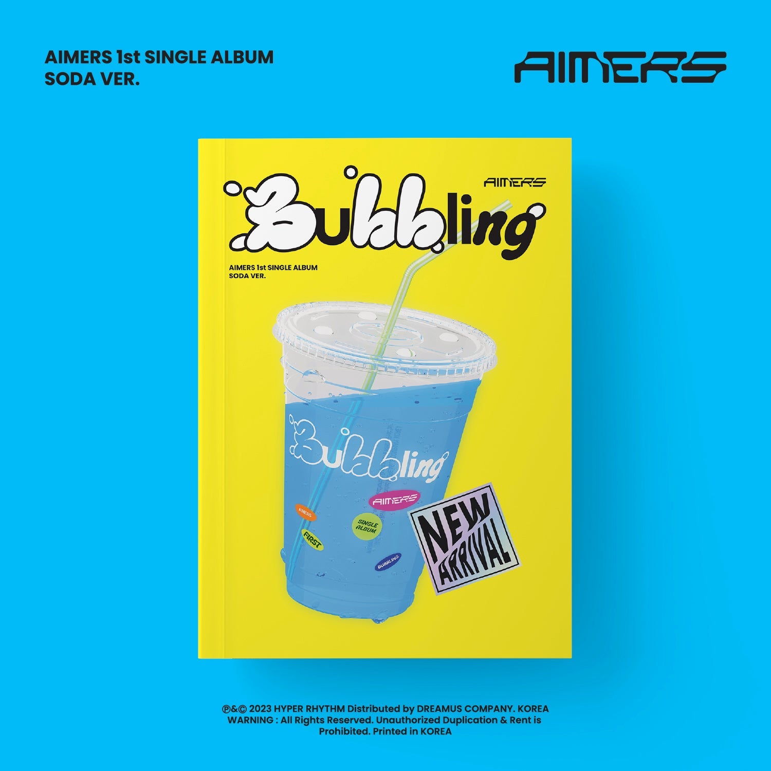 AIMERS 1ST SINGLE ALBUM 'BUBBLING' SODA VERSION COVER
