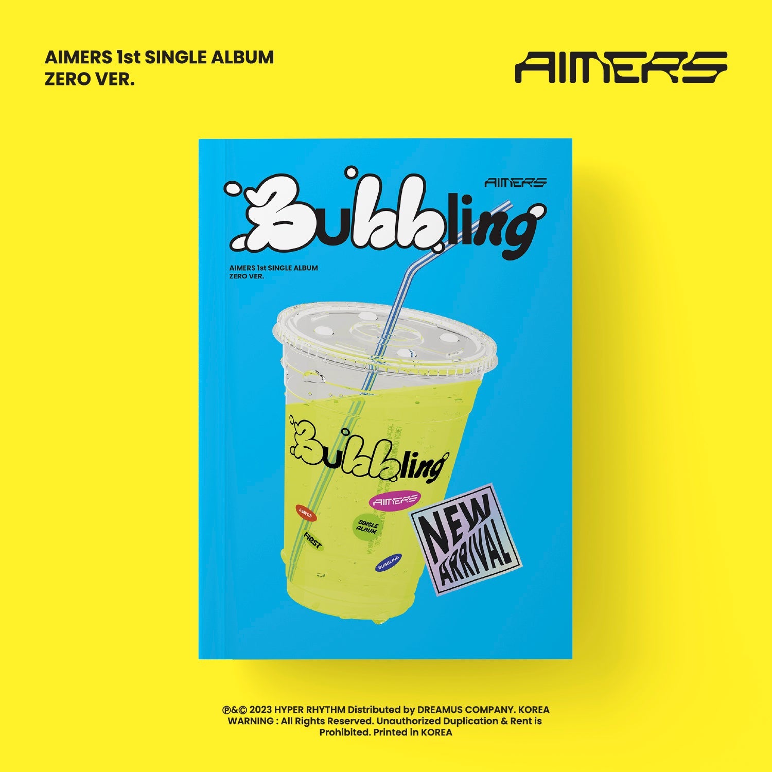 AIMERS 1ST SINGLE ALBUM 'BUBBLING' ZERO VERSION COVER