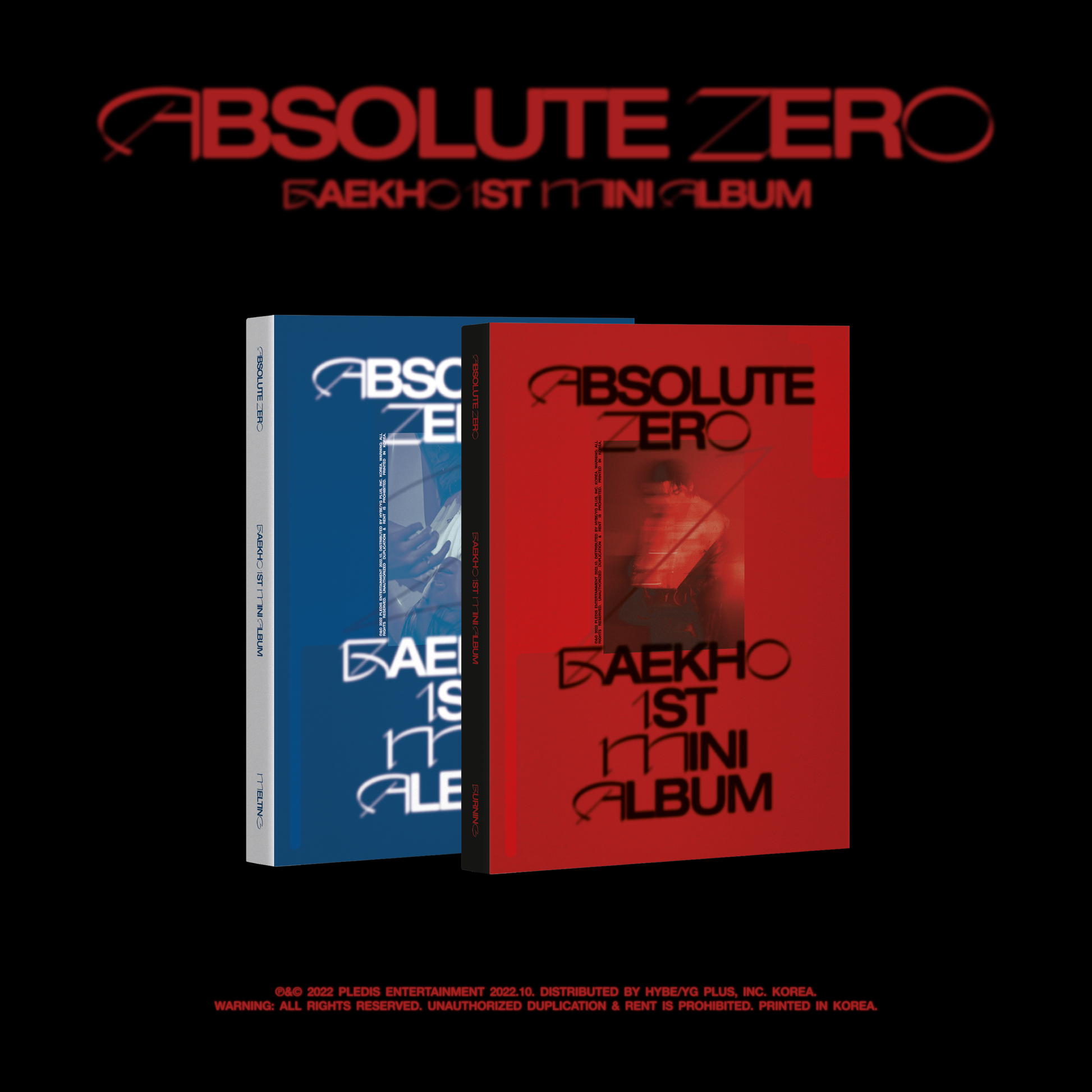 BAEKHO 1ST MINI ALBUM 'ABSOLUTE ZERO' COVER