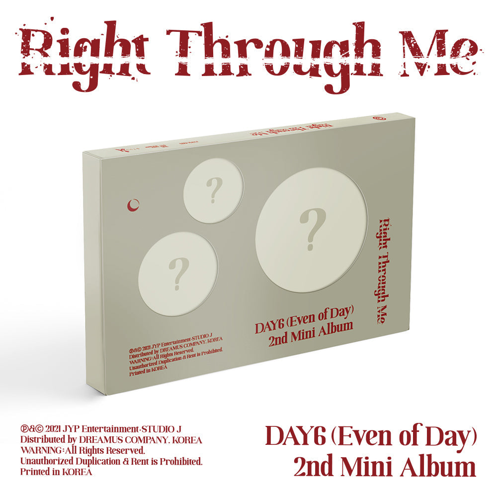 DAY6 (EVEN OF DAY) 2ND MINI ALBUM 'RIGHT THROUGH ME'