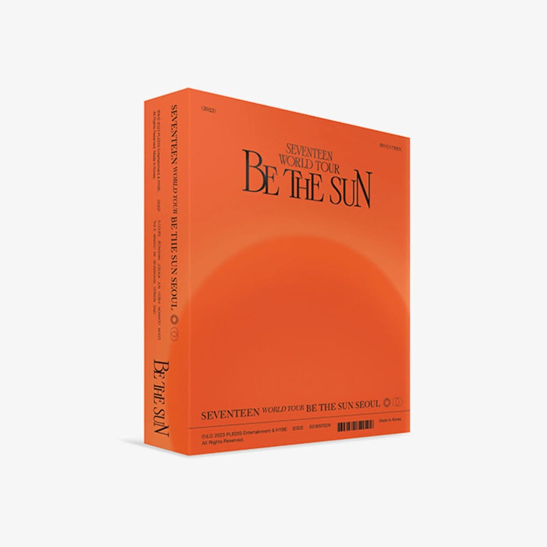 SEVENTEEN WORLD TOUR IN SEOUL 'BE THE SUN' (DVD) COVER