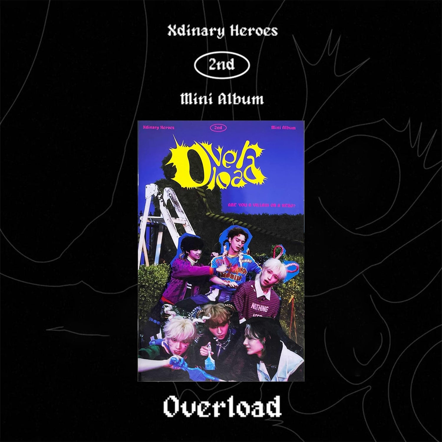 XDINARY HEROES 2ND MINI ALBUM 'OVERLOAD' D VERSION COVER