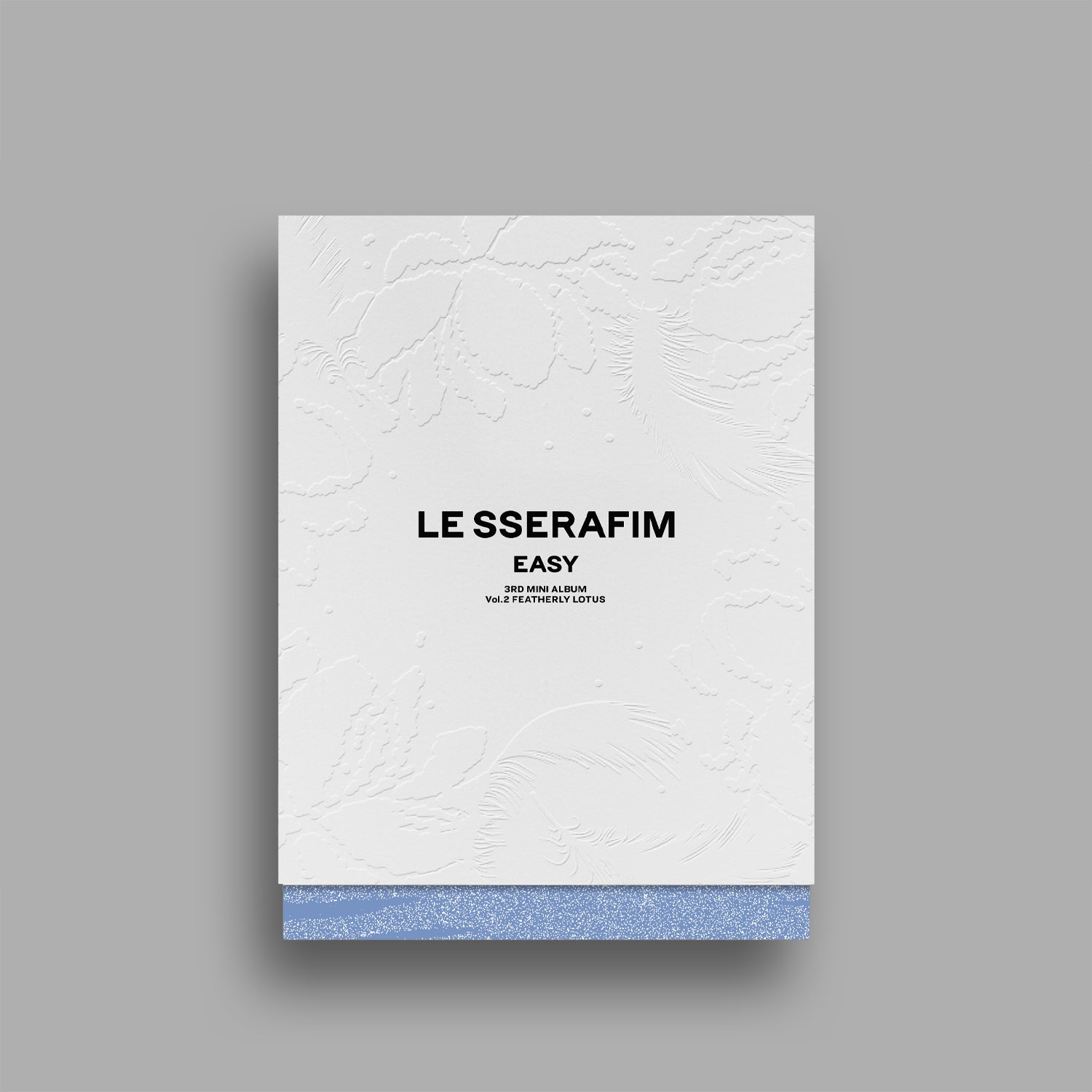 LE SSERAFIM 3RD MINI ALBUM 'EASY' FEATHERLY LOTUS VERSION COVER
