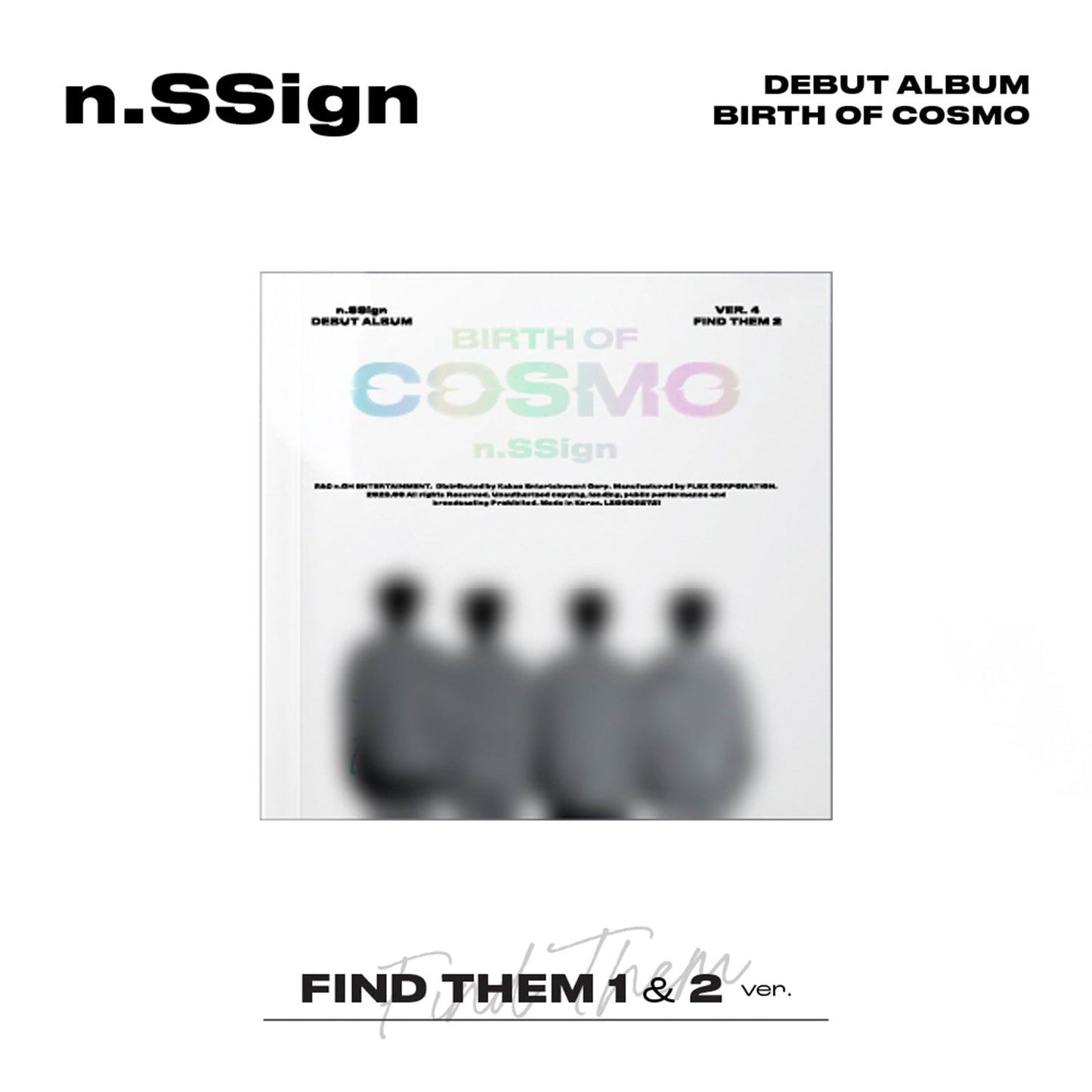 N.SSIGN DEBUT ALBUM 'BIRTH OF COSMO' (FIND THEM) FIND THEM 2 VERSION COVER