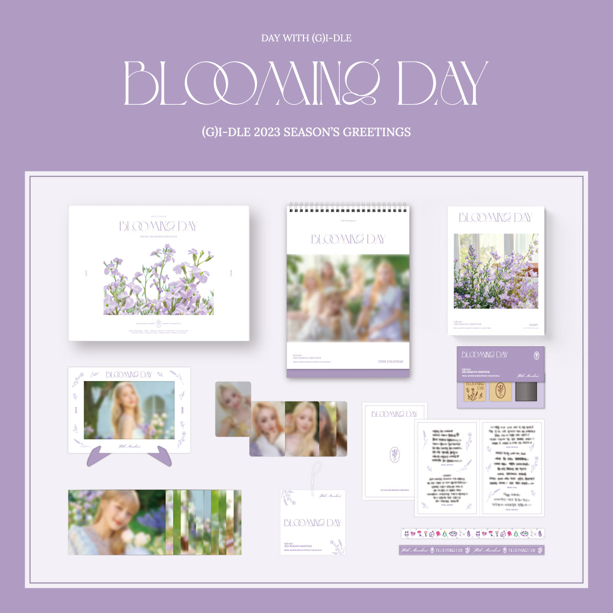 (G)I-DLE 2023 SEASON'S GREETINGS 'BLOOMING DAY' COVER IMAGE