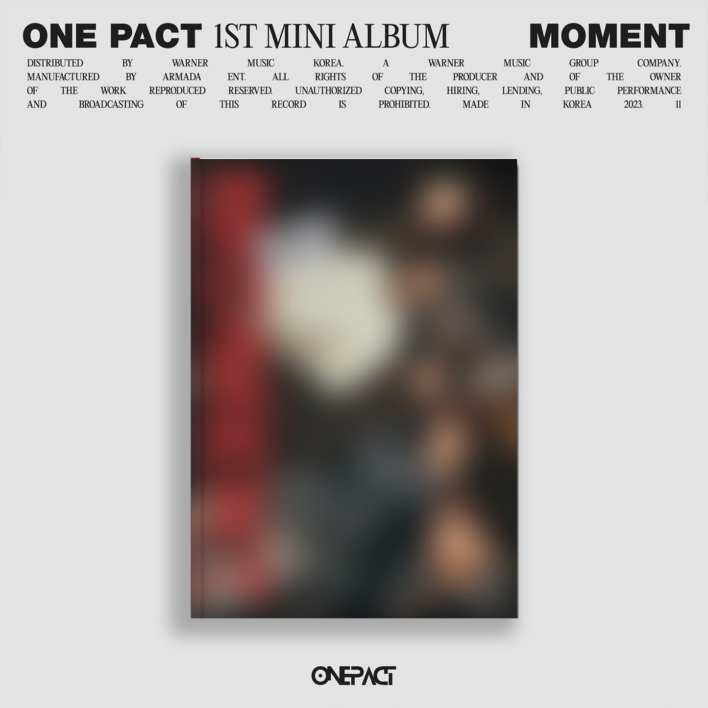 ONE PACT 1ST MINI ALBUM 'MOMENT' HIP VERSION COVER
